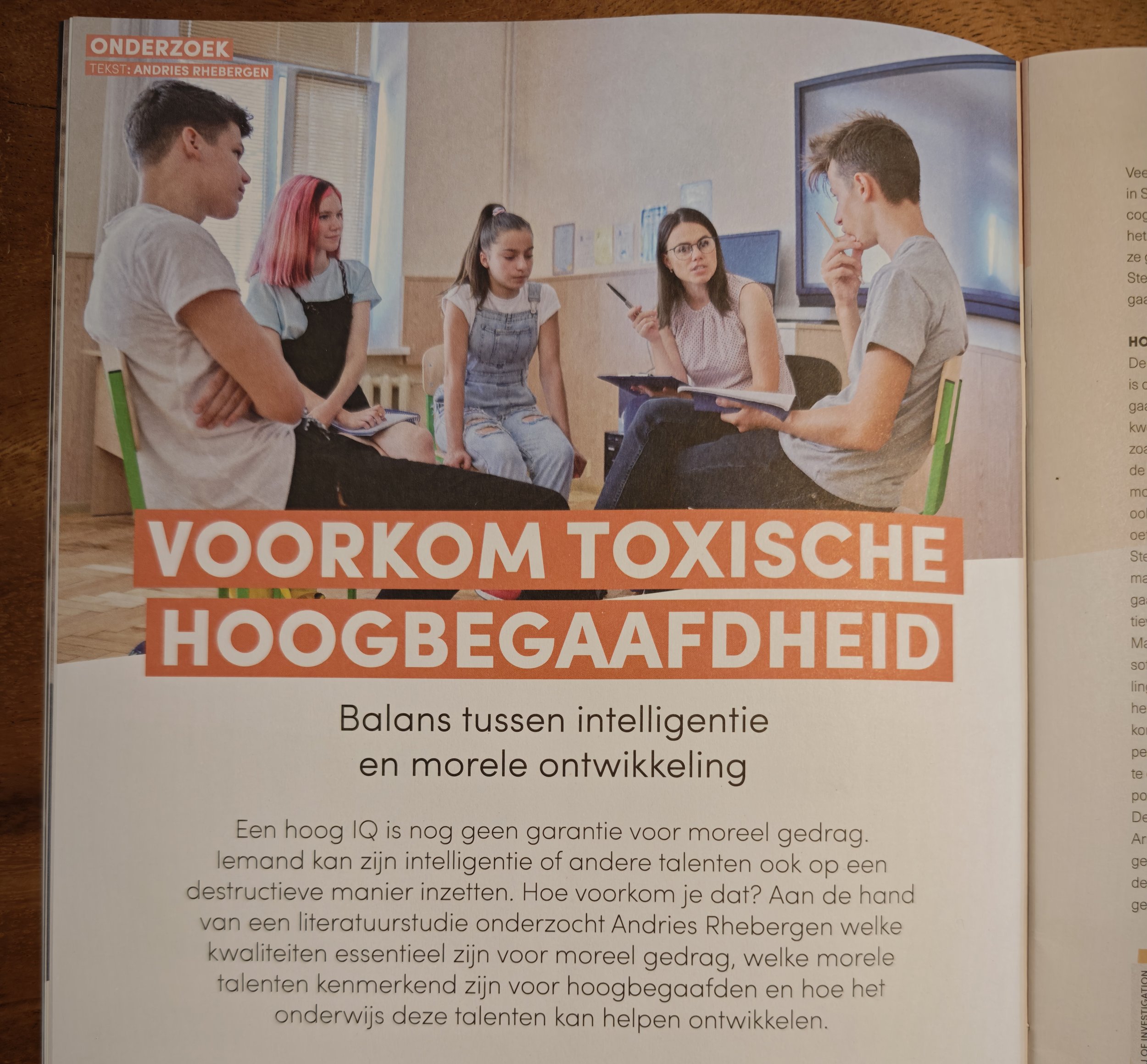 Hoogbegaafdheid en morele ontwikkeling