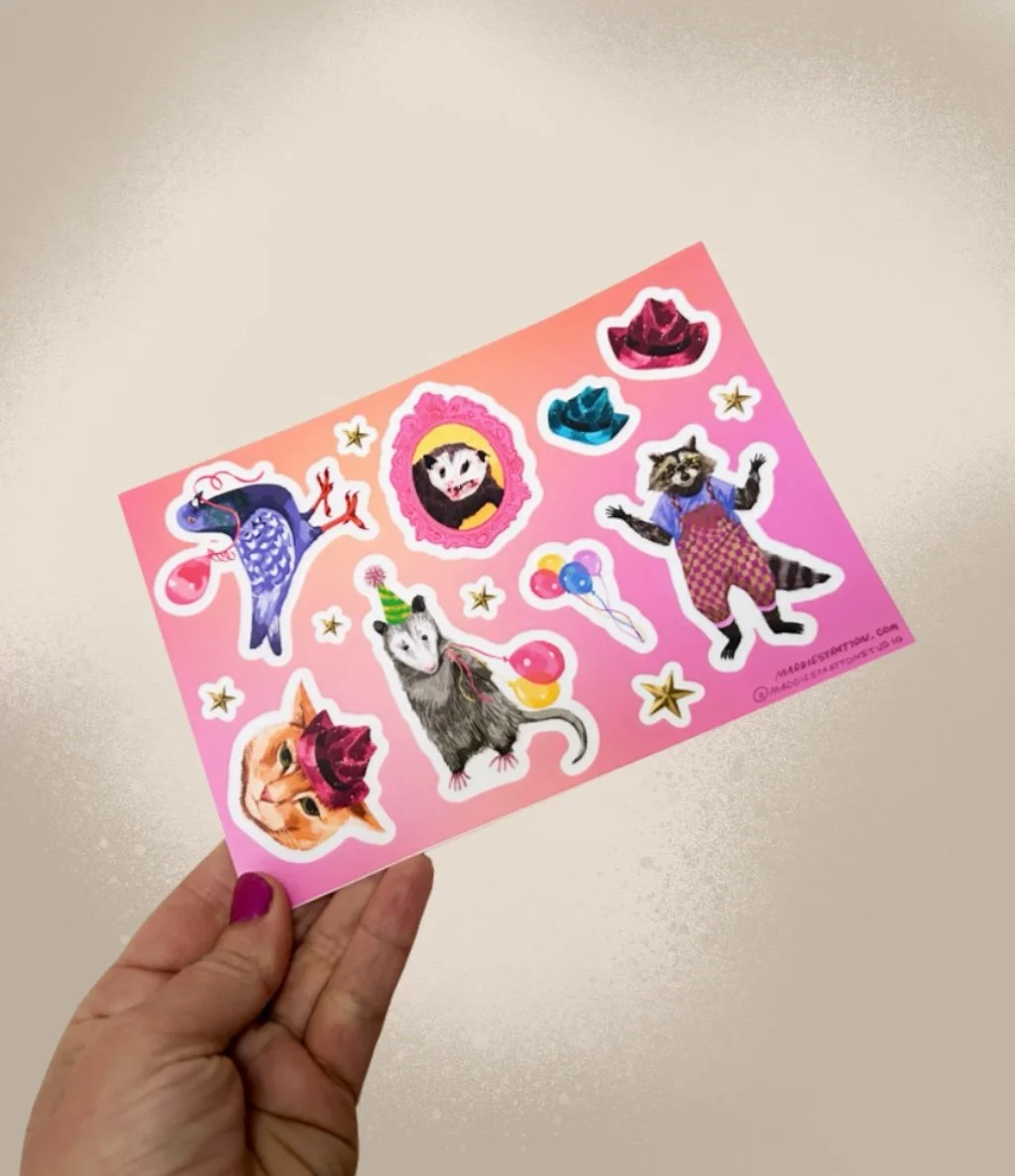 Party Animals - Sticker sheet