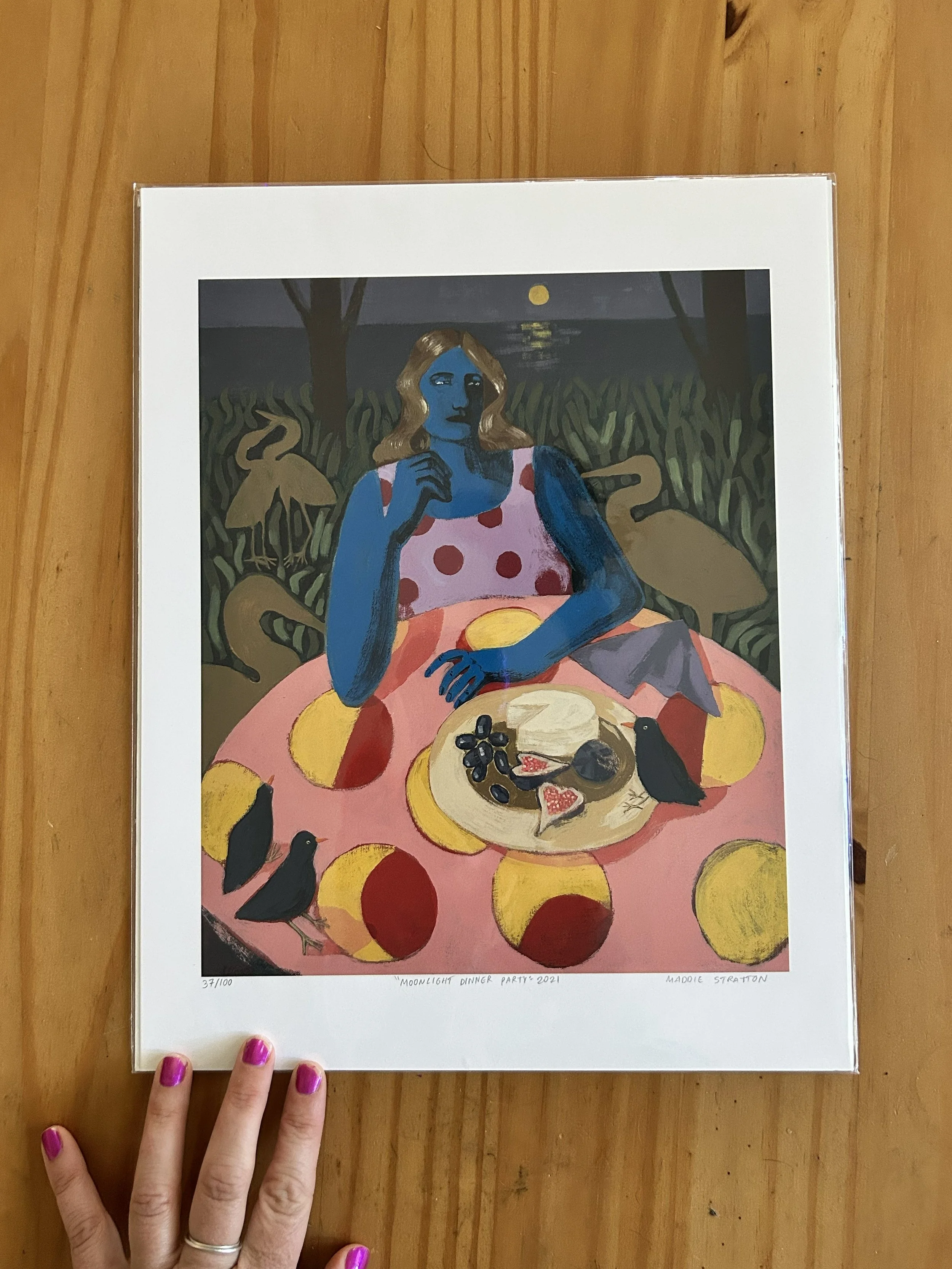 Moonlight Dinner Party - Print