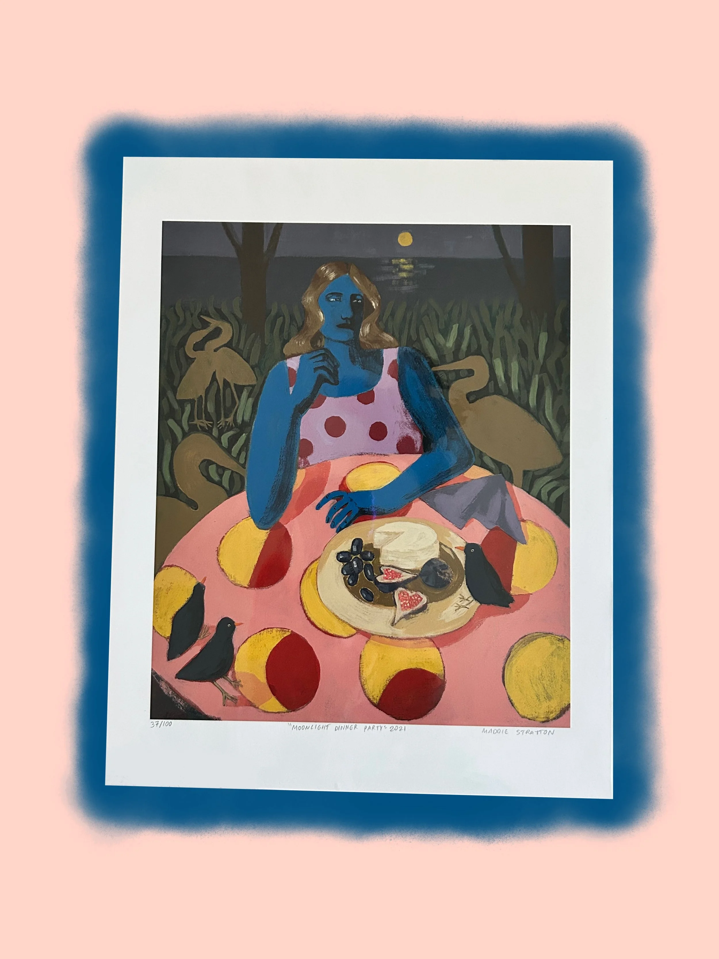 Moonlight Dinner Party - Print