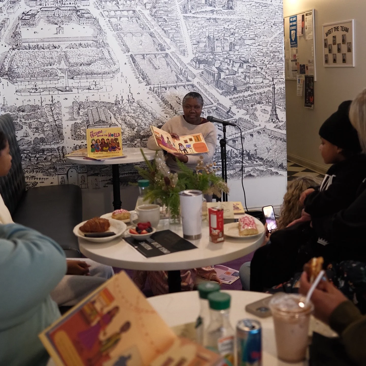 We had an incredible storytime with @janet.nelson.334 and @mnques this weekend at @cafemargmpls 💛

Janet&rsquo;s beautiful children&rsquo;s book &lsquo;My Friends Around the World&rsquo; celebrates the vibrant communities that make Minnesota home. I