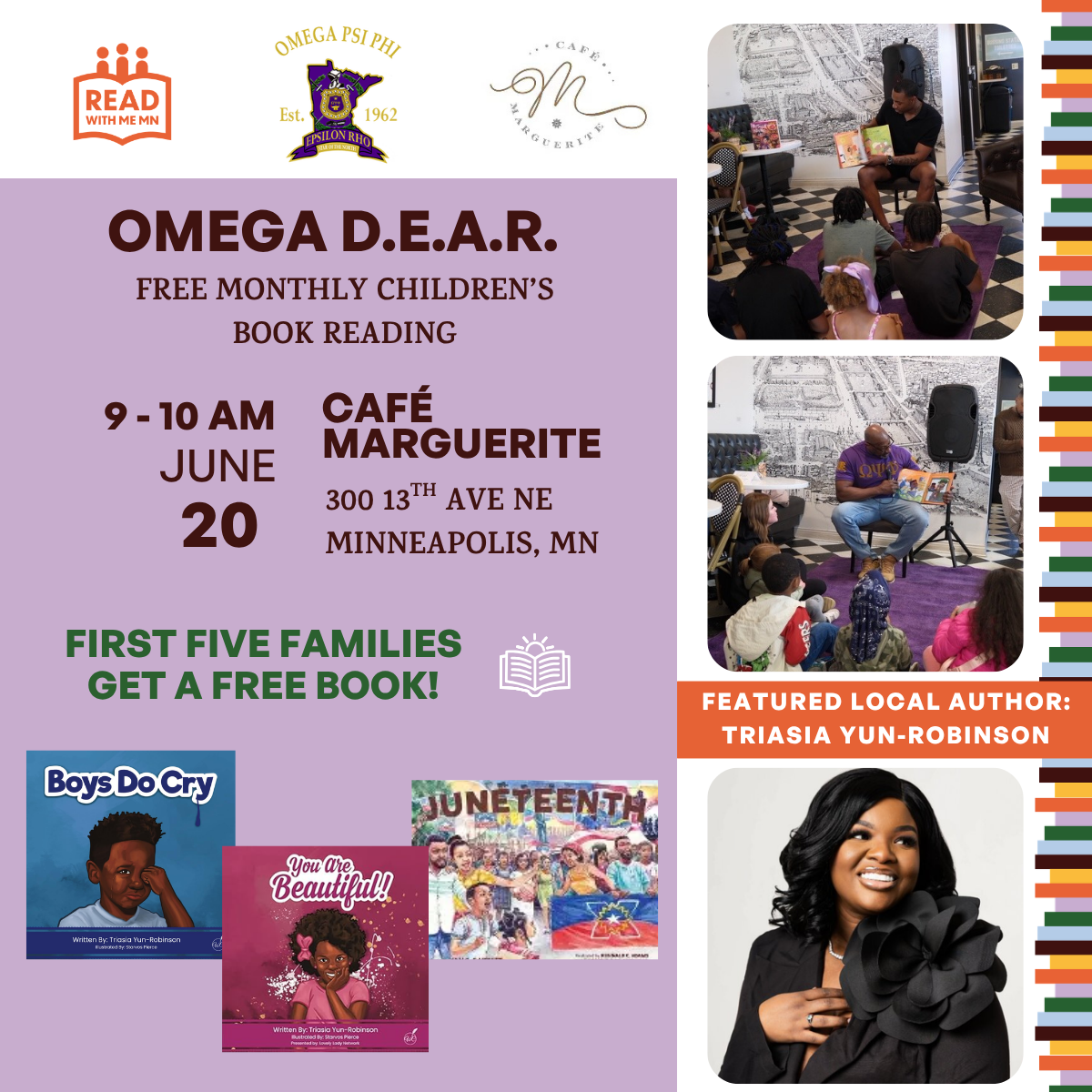 Omega D.E.A.R. -- Monthly Children's Book Reading