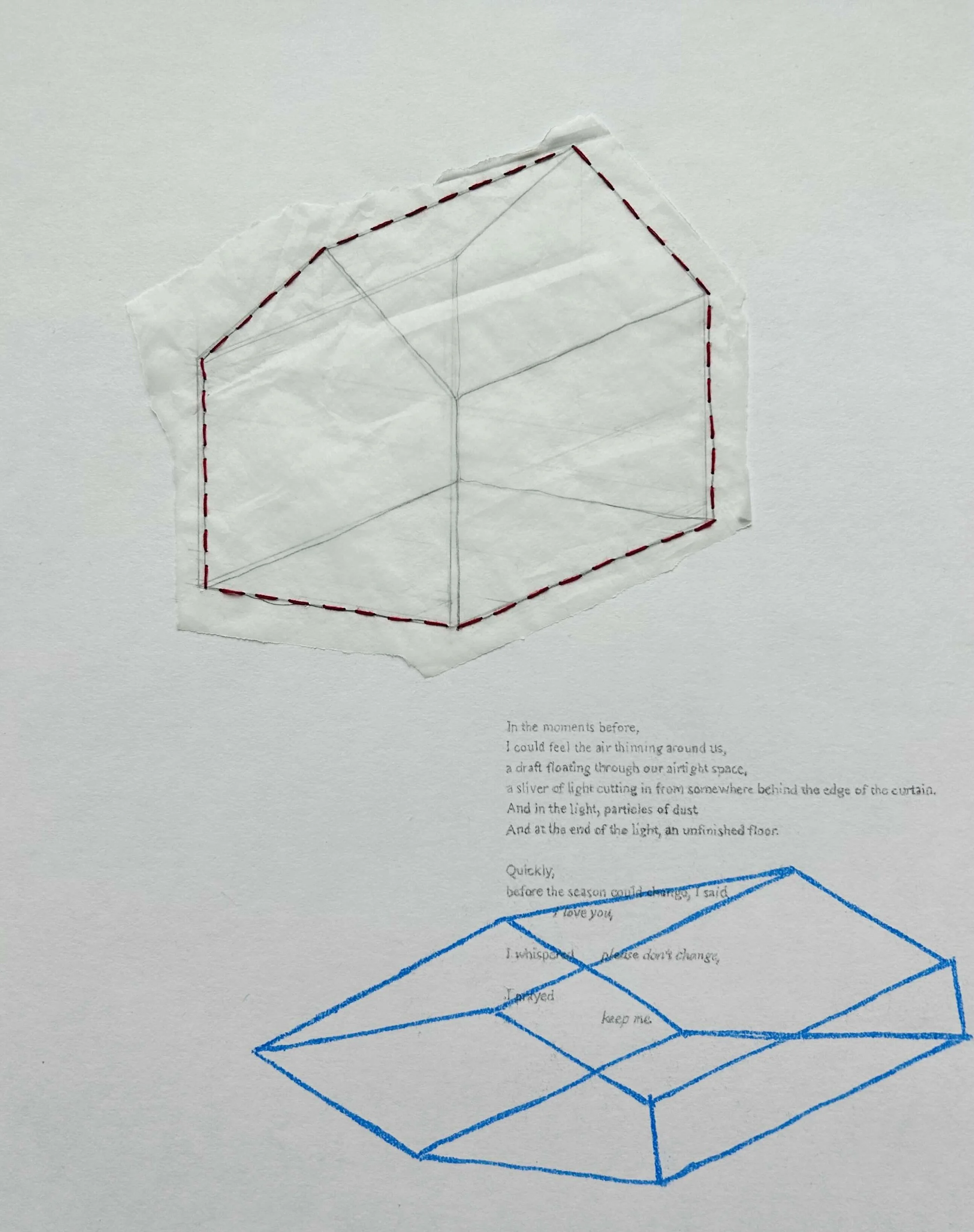 "Keep Me", Mixed Media, 9x12 inches