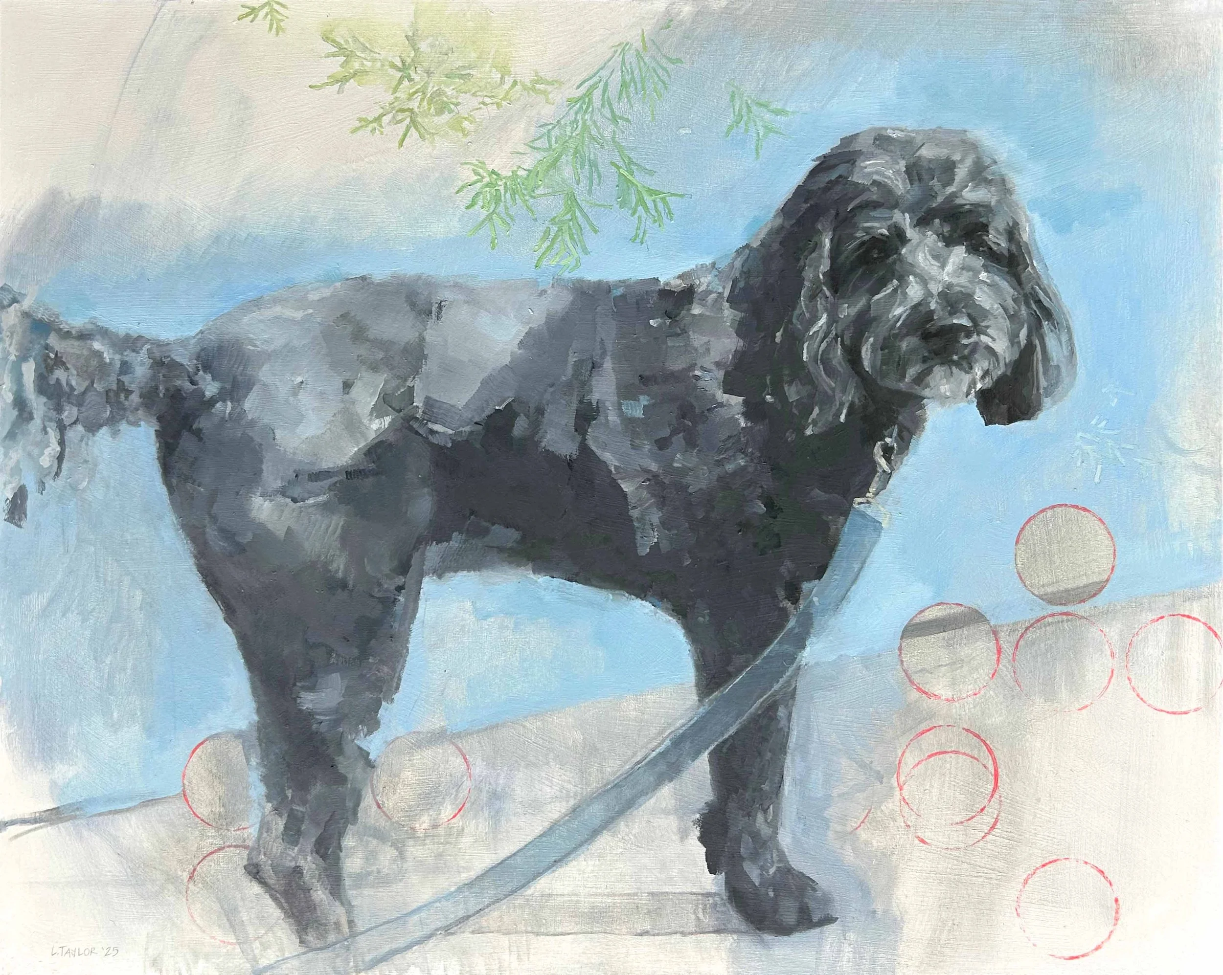 Oil on cradled wood canvas, 24x30 in.