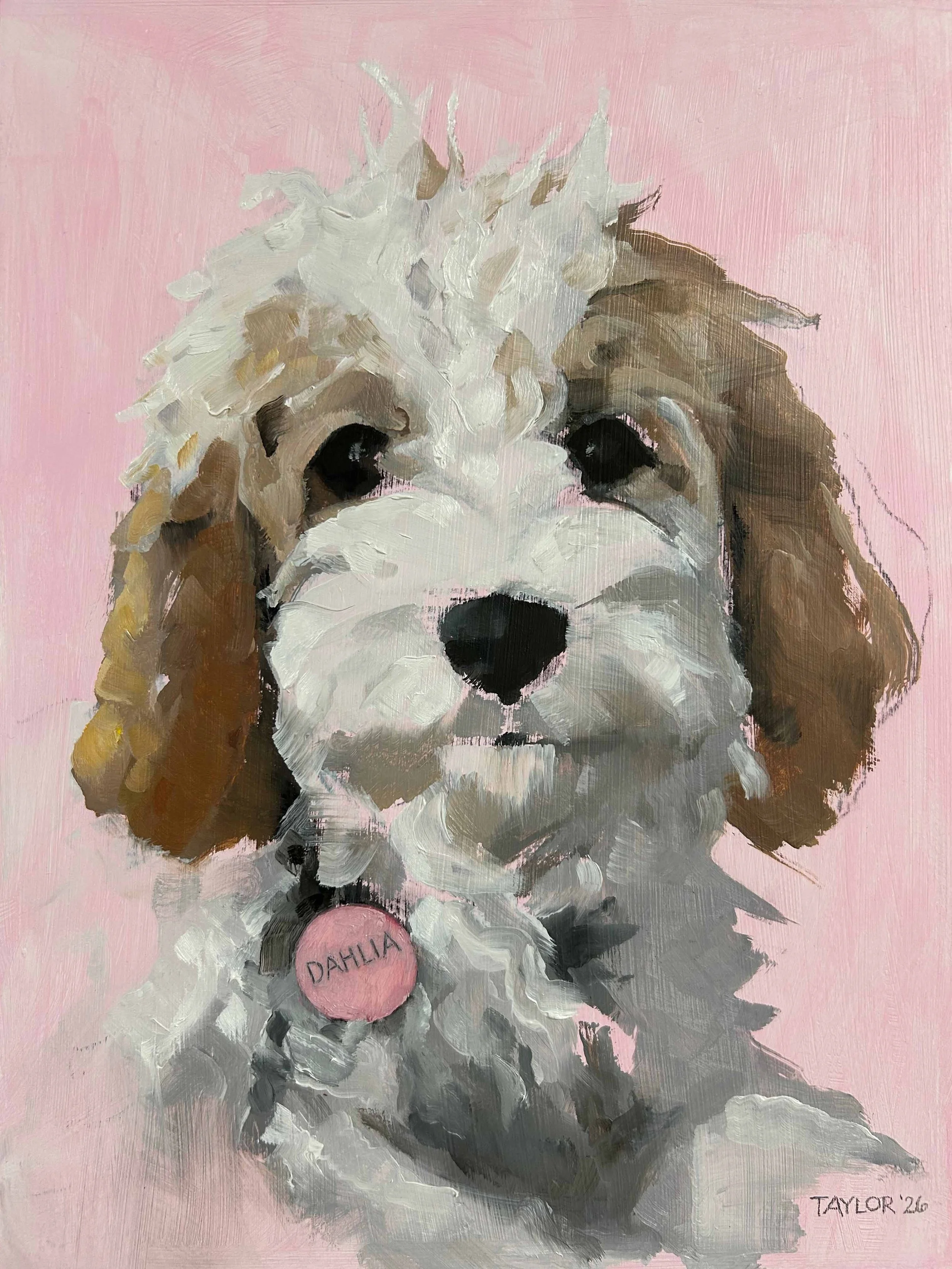 Oil on cradled wood canvas, 8x10 in.