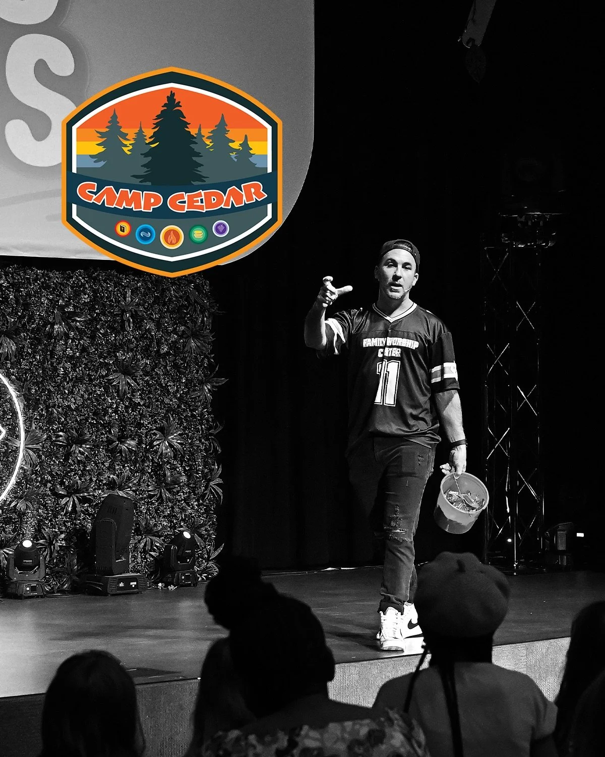 Hey Parents! 

Every week, we look forward to teaching your kids about God&lsquo;s word and leading them in praise and worship.

On Wednesday, they&rsquo;ll have a chance to earn their Holy Spirit badges at Camp Cedar. A pizza dinner will also be pro