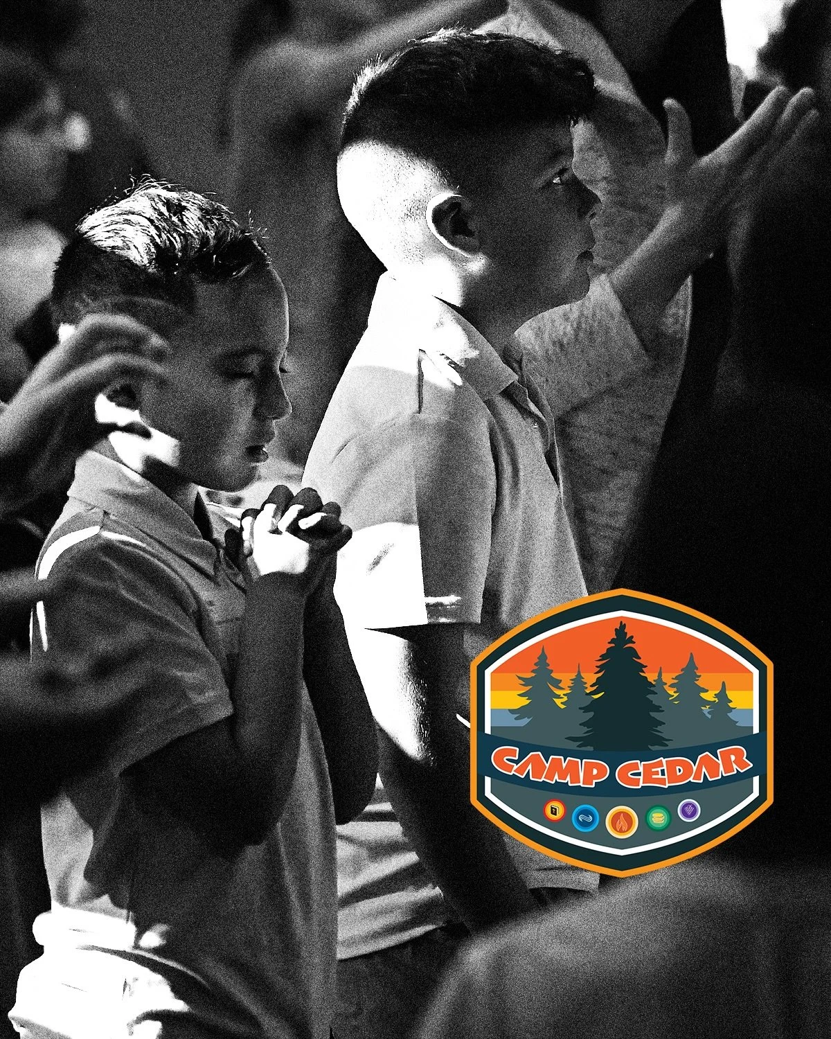 Hey Parents!!

This Wednesday is the last opportunity for your kids to earn their Camp Cedar badges!! It&rsquo;s gonna be a great night, as we&rsquo;ll provide pizza, engage in worship and learn more about the Gospel. 

&bull;

&bull;

&bull;

&bull;