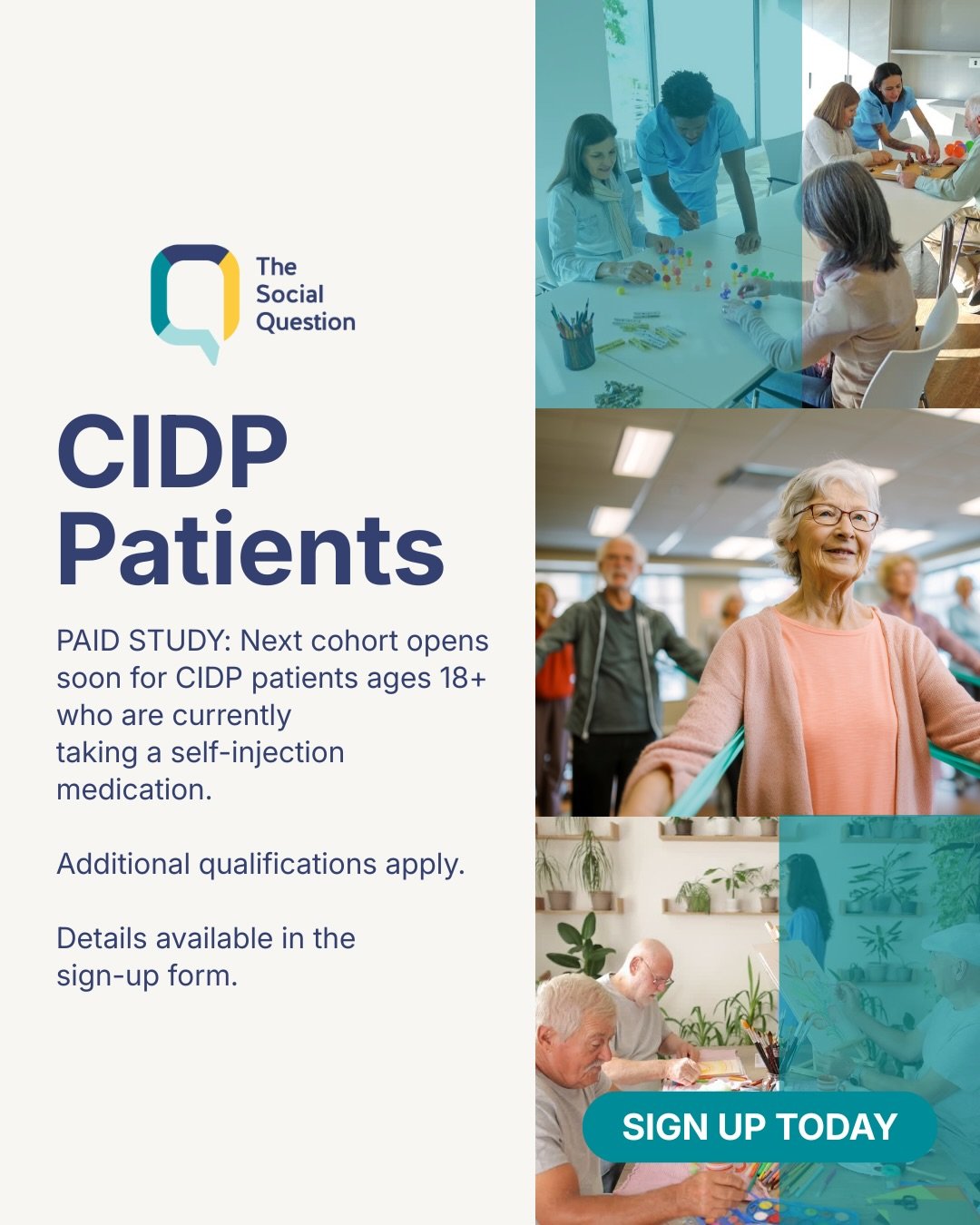 CIDP Patient Study - Paid Research Opportunity 

Join an online community for people living with Chronic Inflammatory Demyelinating Polyneuropathy. Share about your treatment experience over 3 months in a private, supportive environment. Additional q