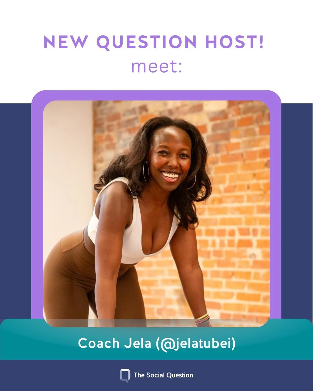 🎉 Meet our newest Question Host, Coach Jela (@jelatubei)! This Toronto-based strength coach helps women feel powerful through perimenopause and beyond &mdash; and next week she&rsquo;s bringing that same energy to a conversation that really matters.