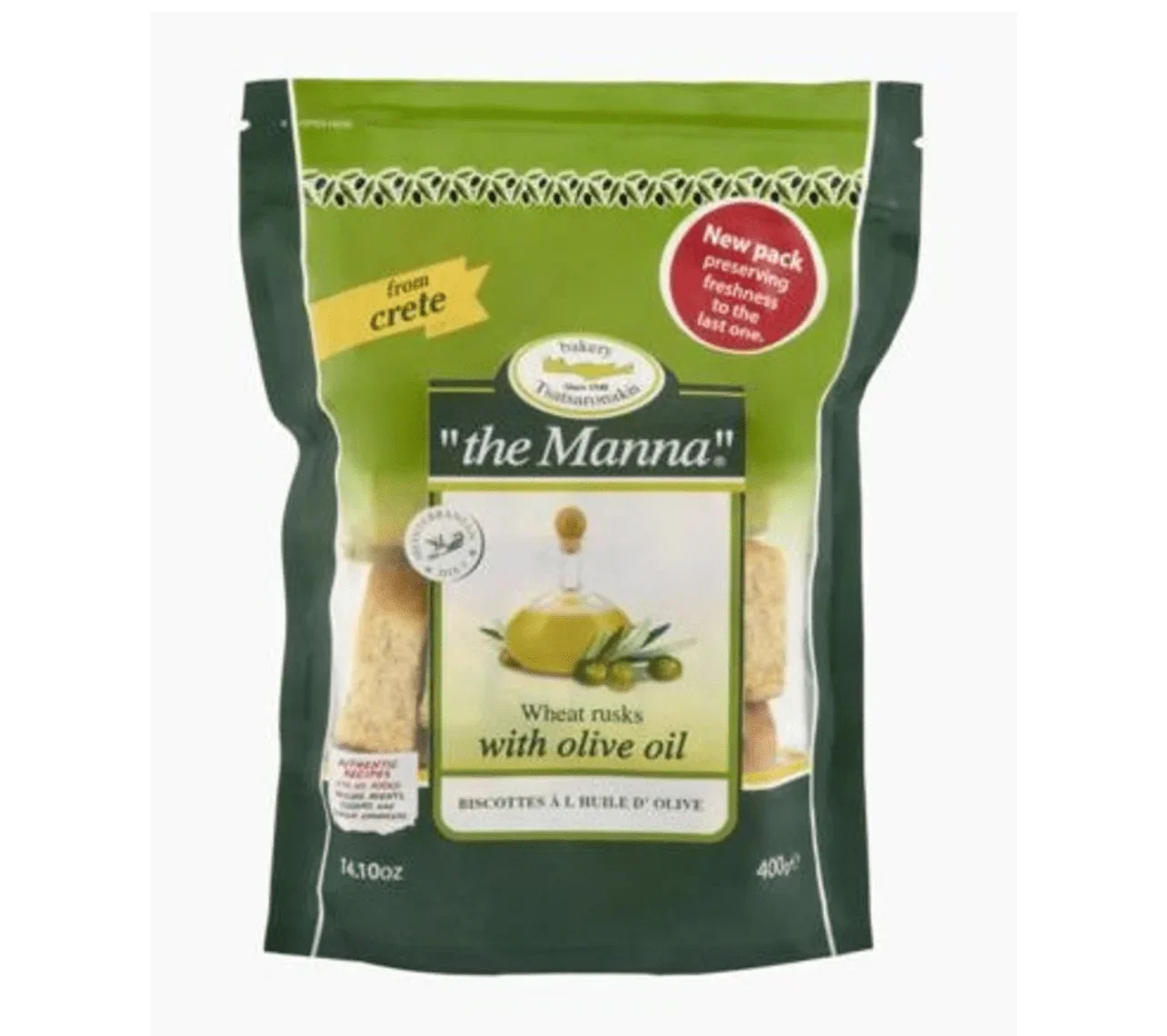 Tsatsaronakis Manna Cretan Wheat Rusks with Olive Oil 400g