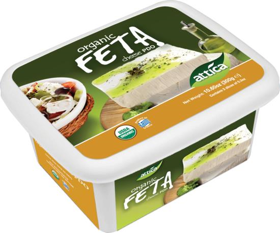 Attica Organic Feta Cheese 10.6 oz Plastic Tub
