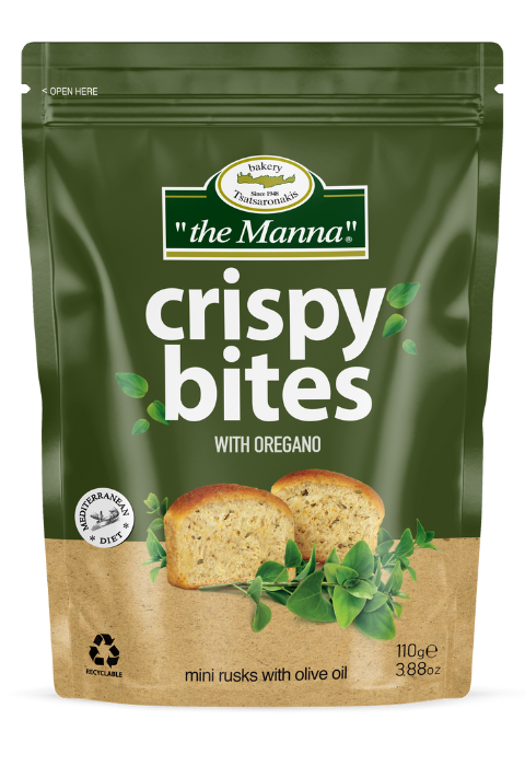 Crispy bites with oregano 110g ("Tsatsaronakis The Manna)