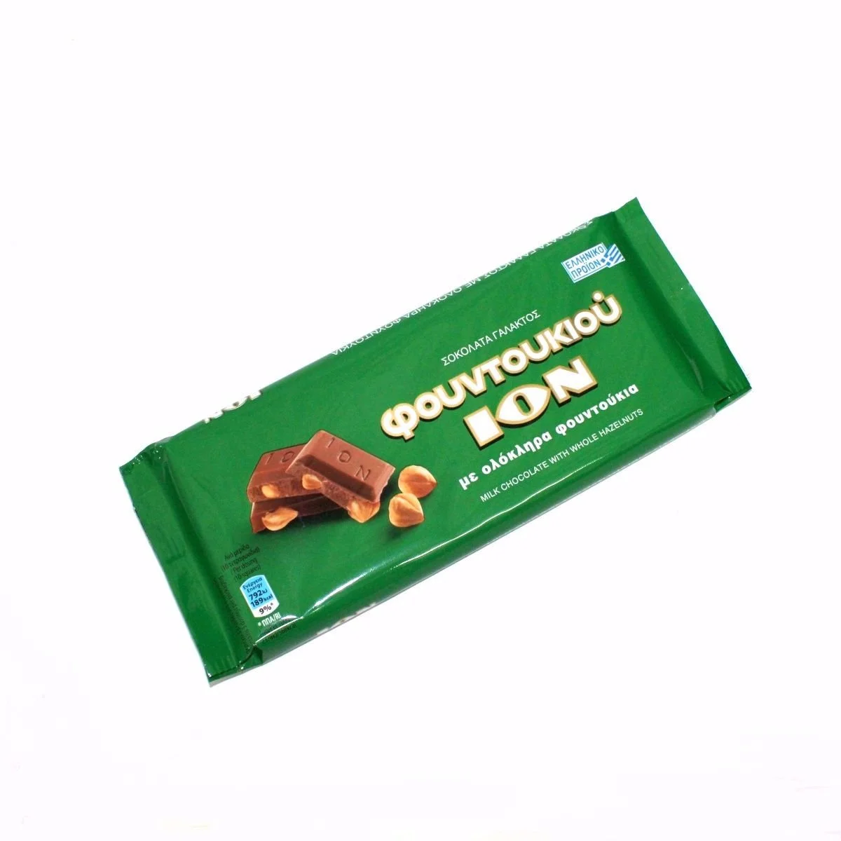 ION Milk Chocolate with Whole Hazelnuts 100g