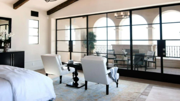 main bedroom lake house