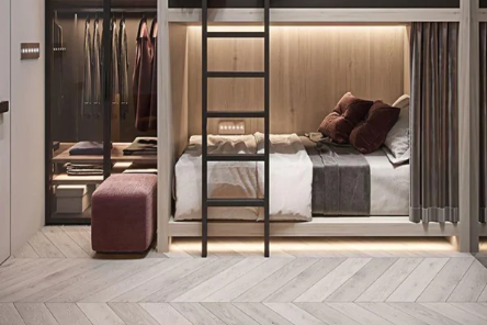 Custom built-in bunks