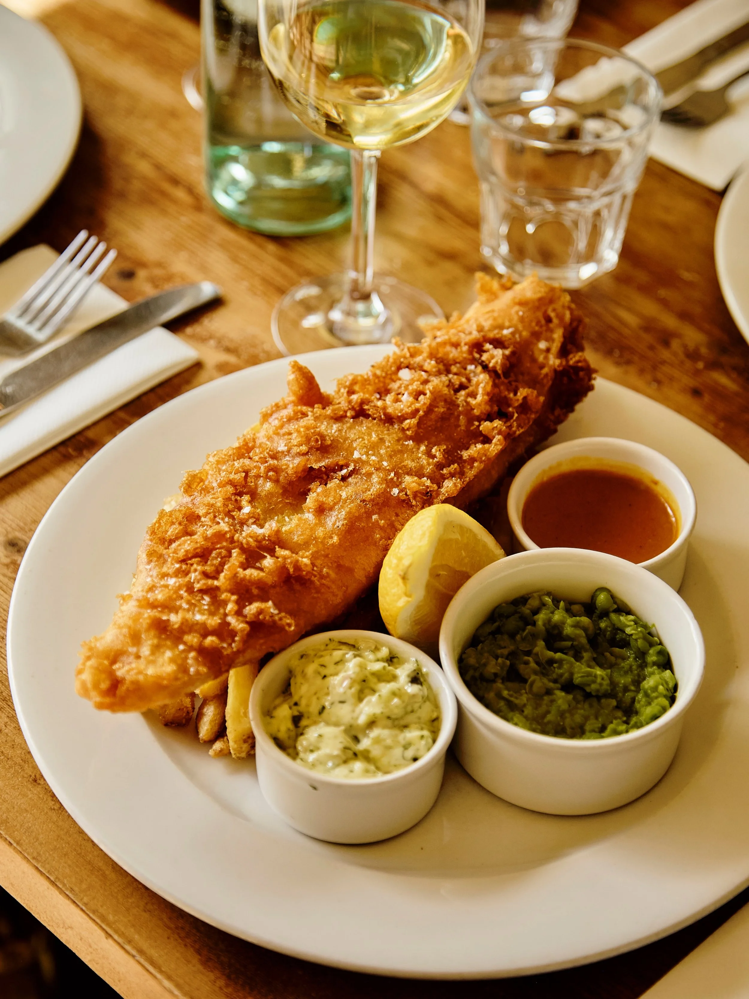 Friday 5th June | National fish + chips day. 

We had our reasons to pause on our best selling dish, and it all involved sustainability and keeping prices reasonable for you. 

We&rsquo;ve brought it back onto our menu as a special today. First come,