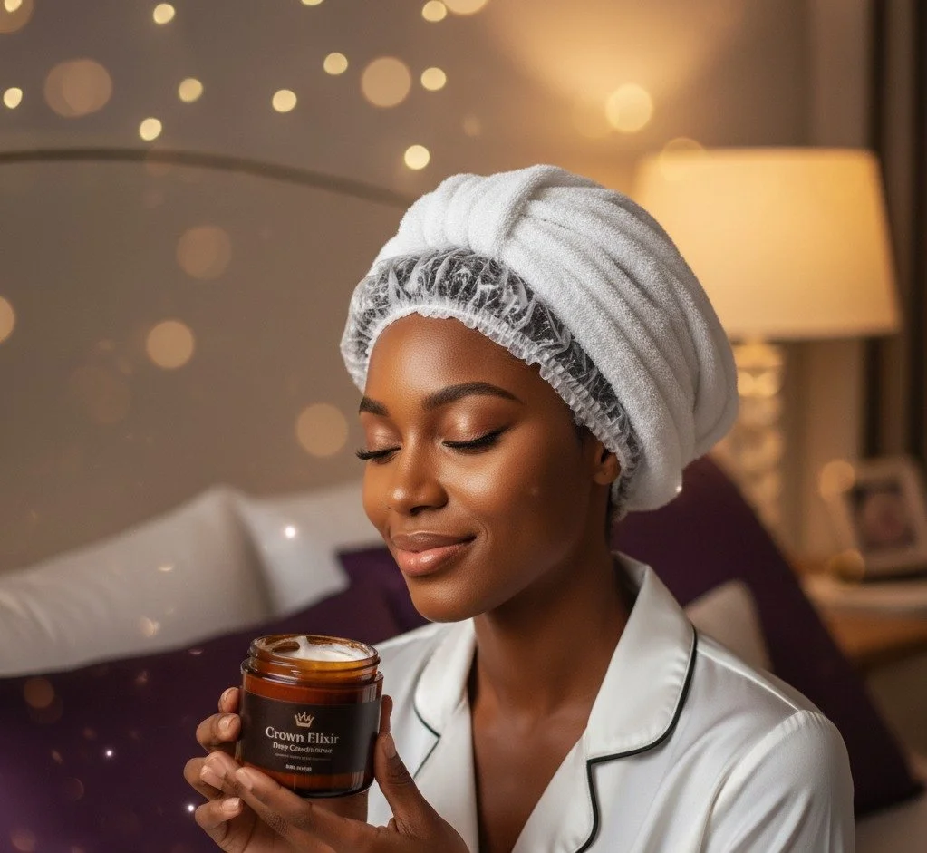 Do you deep condition overnight? 😴 Give your hair an extra dose of love by applying a deep conditioner, covering with a plastic cap, and sleeping with it on (with an outer bonnet/scarf!). Wake up to super soft, hydrated hair! 

Transform your tresse