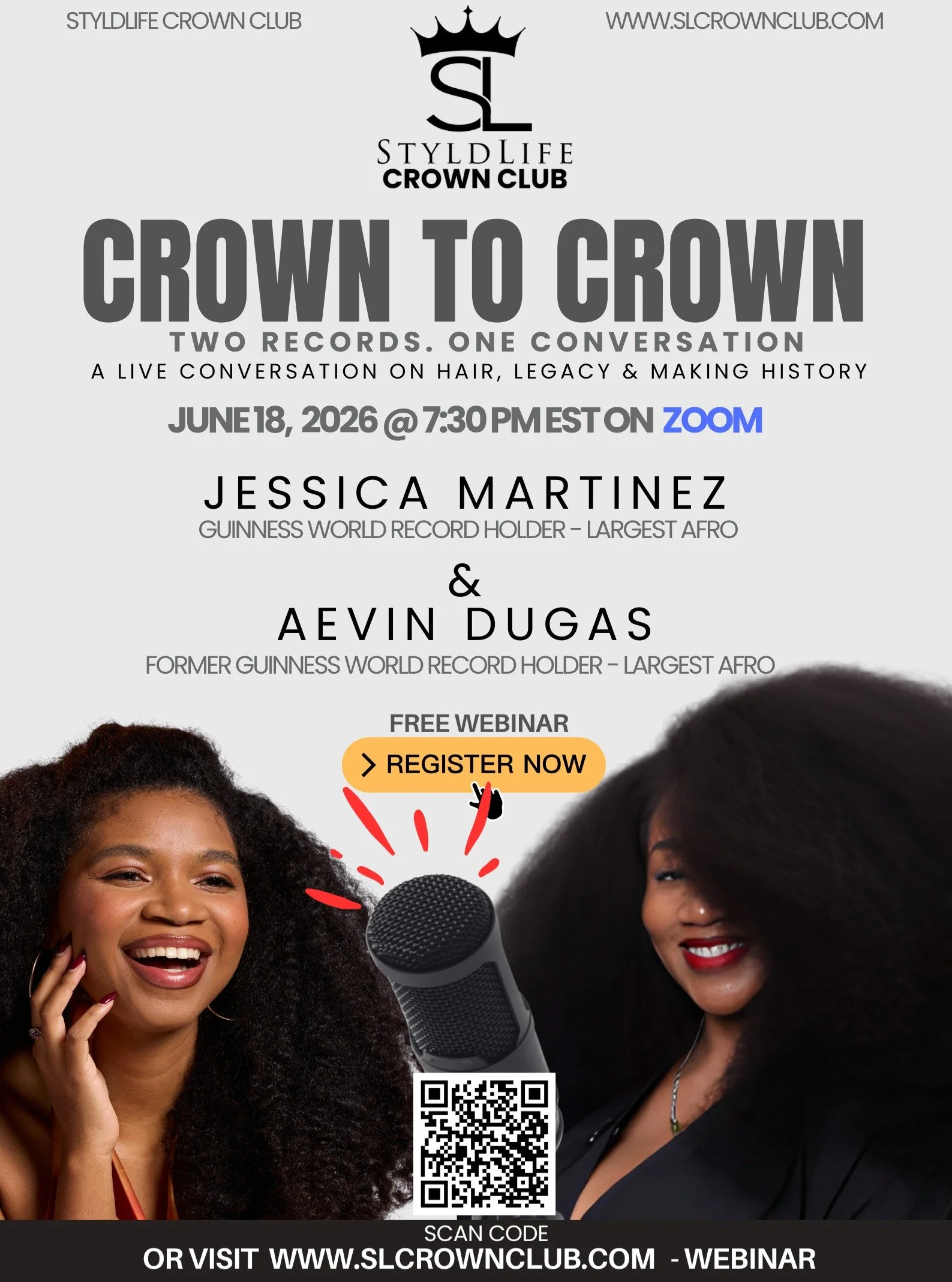 ✨ HISTORY IN THE MAKING! 🚨 Two Records. One Conversation. 👑✊🏾

Get ready for the ultimate natural hair link-up! WEBINAR LINK IN BIO. We are bringing together two absolute legends for an exclusive, live conversation on hair, legacy, and what it tru