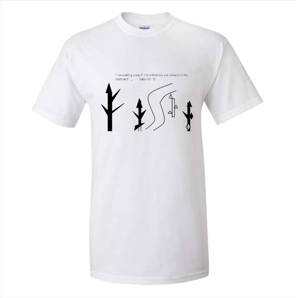 "I am making a way in the wilderness and streams in the wasteland" - Isaiah 43 : 19 Abstract Tshirt