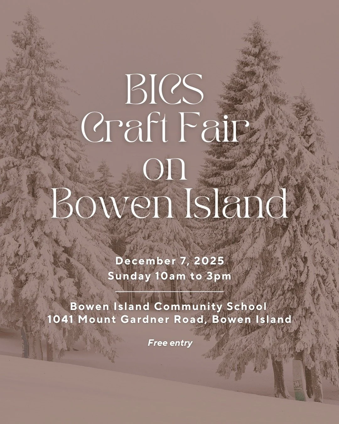This weekend we are in full holiday spirit and will be at 4 holiday markets! 

Two on Bowen Island at @endswellfarm and the Bowen Island Community School, as well as, two in Vancouver at the Heritage Hall with @madeinthe604. 

Come find the perfect h