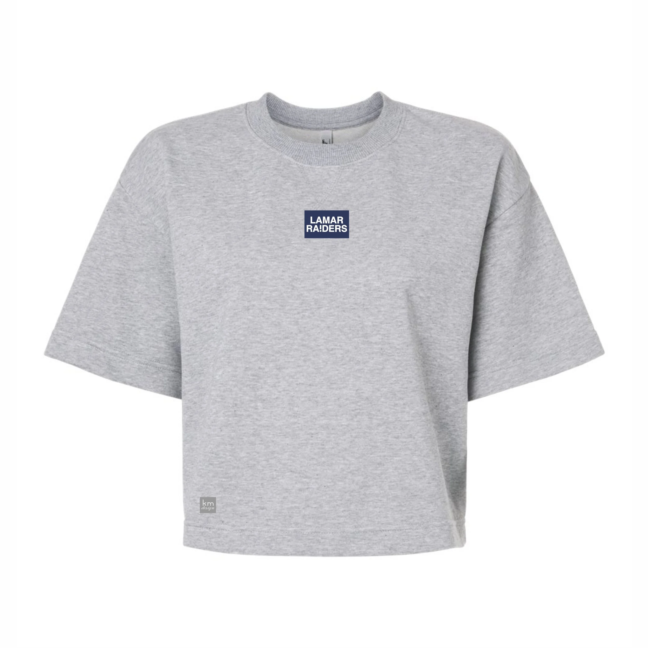 Ladies French Terry Boxy Crew - The Label Collection