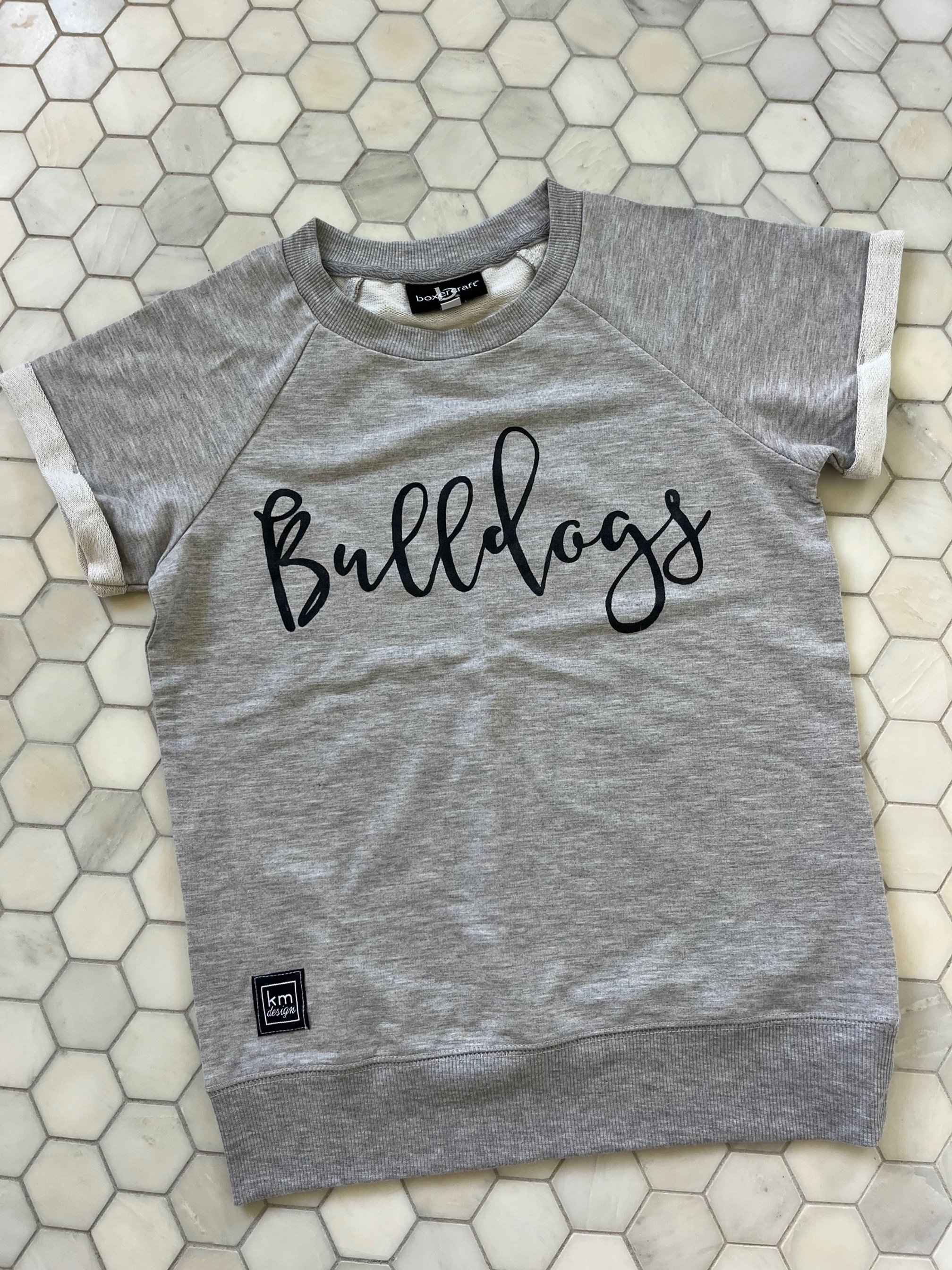 BULLDOGS Rolled Hem Sweatshirt