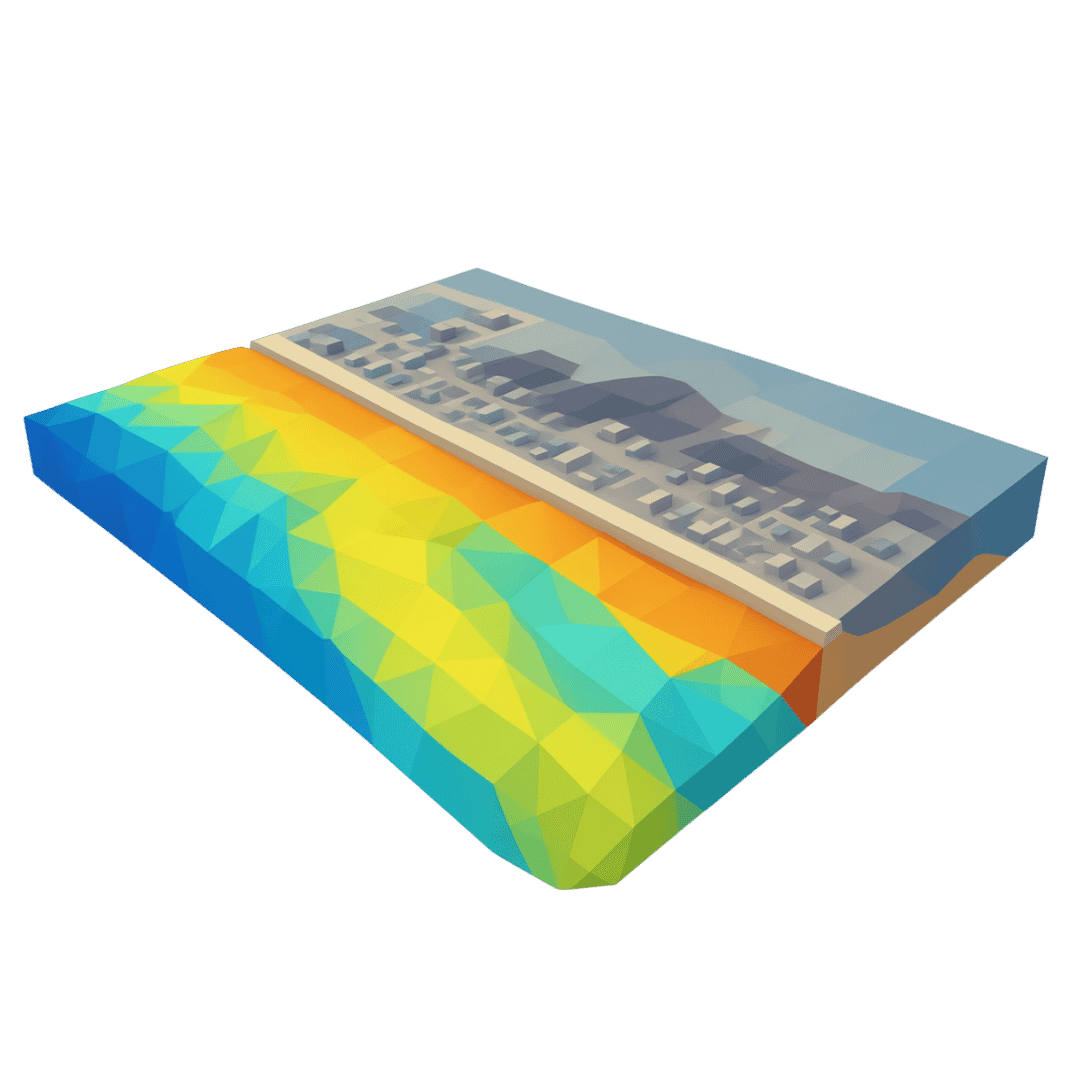 hydrographic data visualized