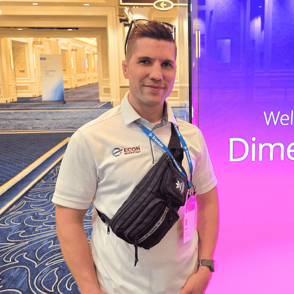 Ethan from ECON Marketing at the Trimble Dimensions Conference