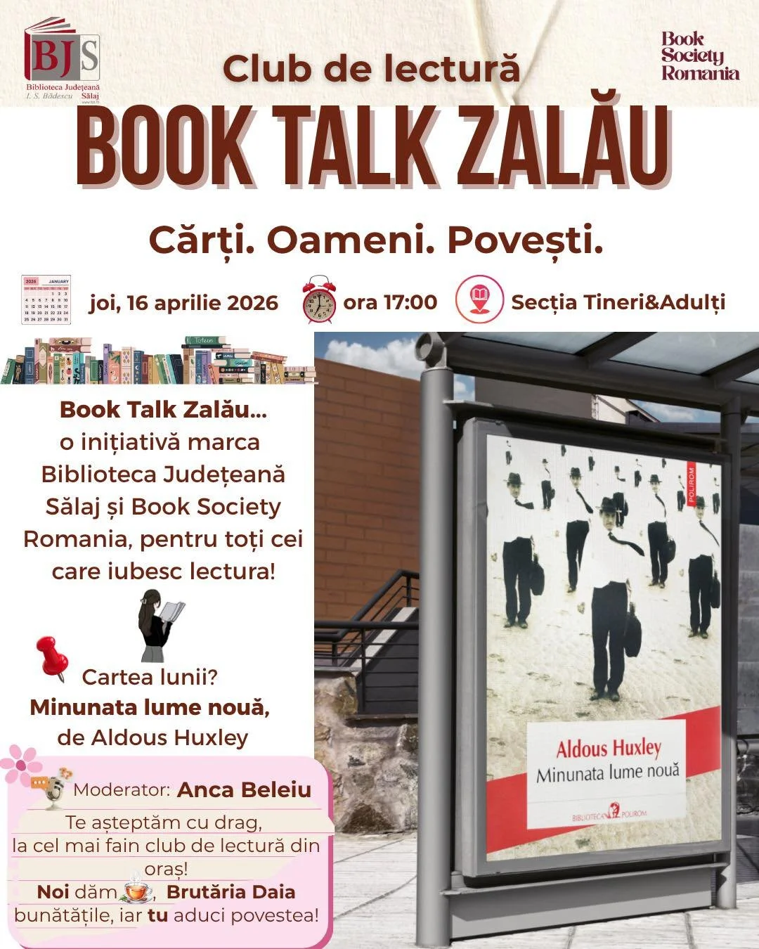 Book Talk Zalău - Minunata lume nouă