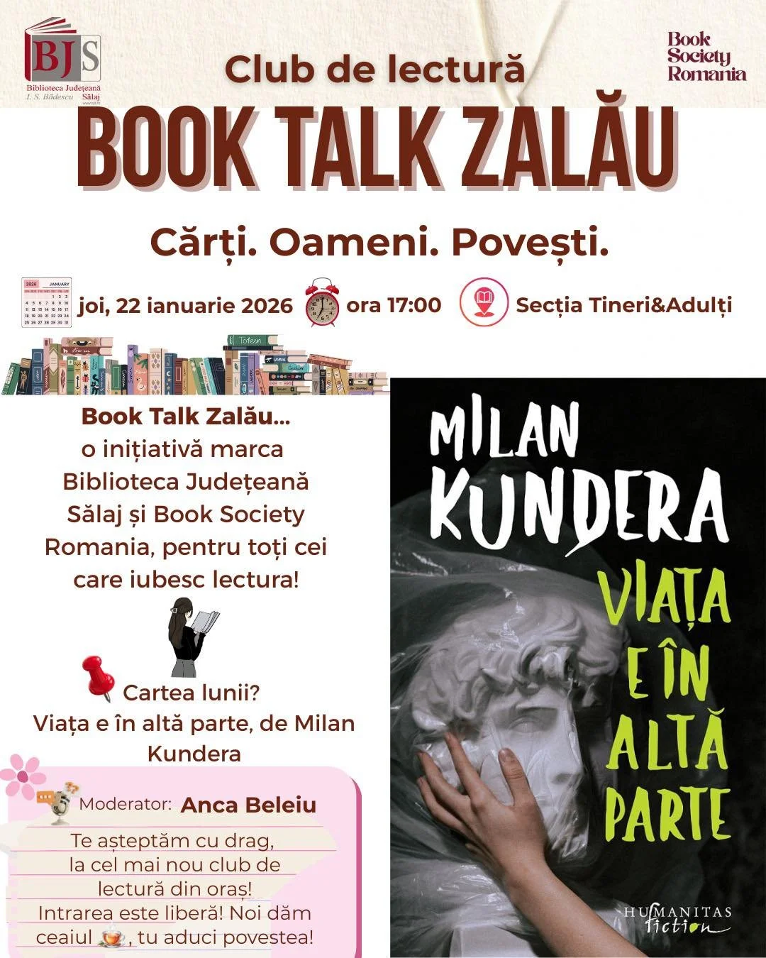 Book Talk Zalău - Viața e în altă parte