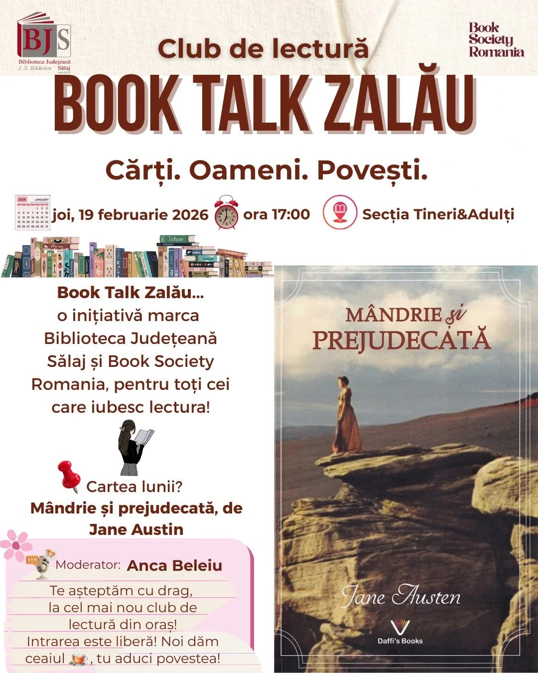 Book Talk Zalău - Mândrie și prejudecată