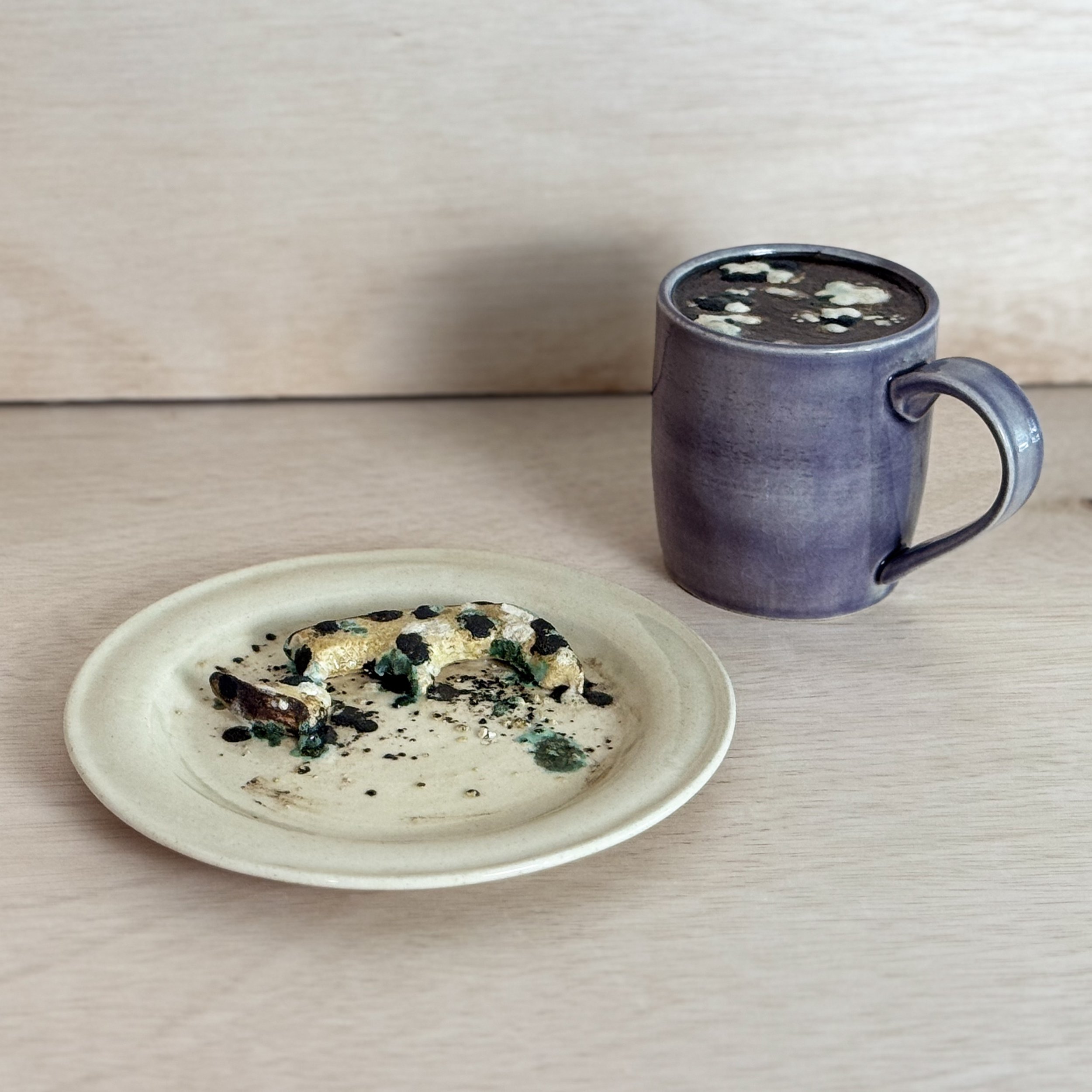 "Unfinished Breakfast" Ceramic, 2025.