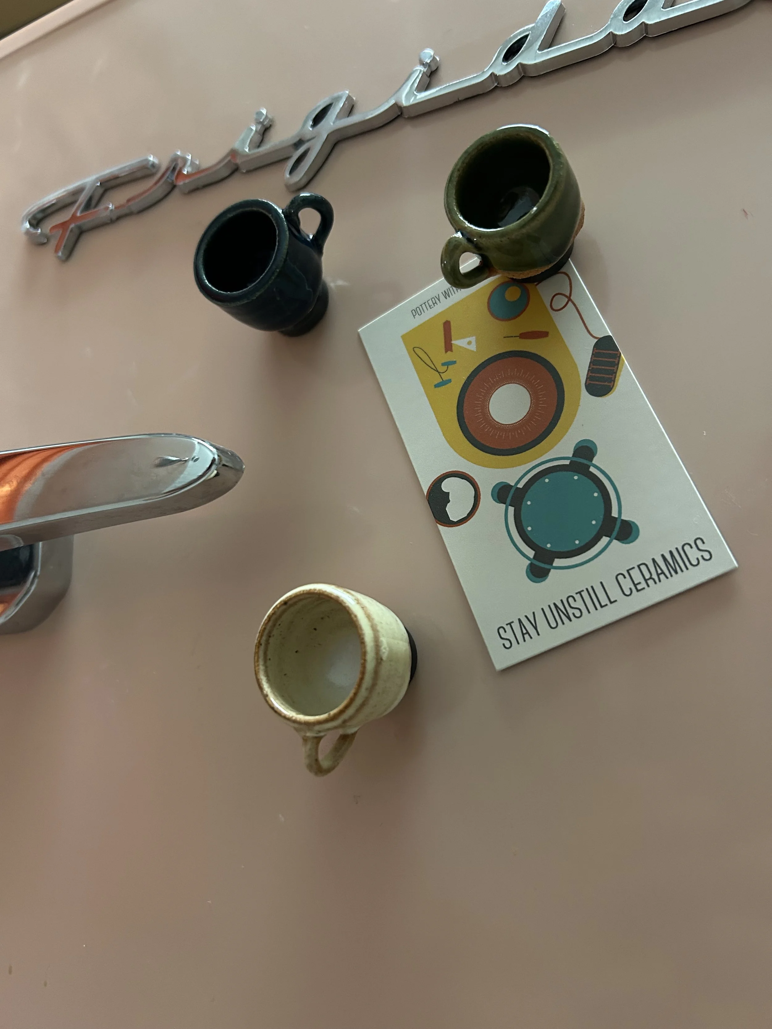Mini Mug Magnets.  Small but mighty.
