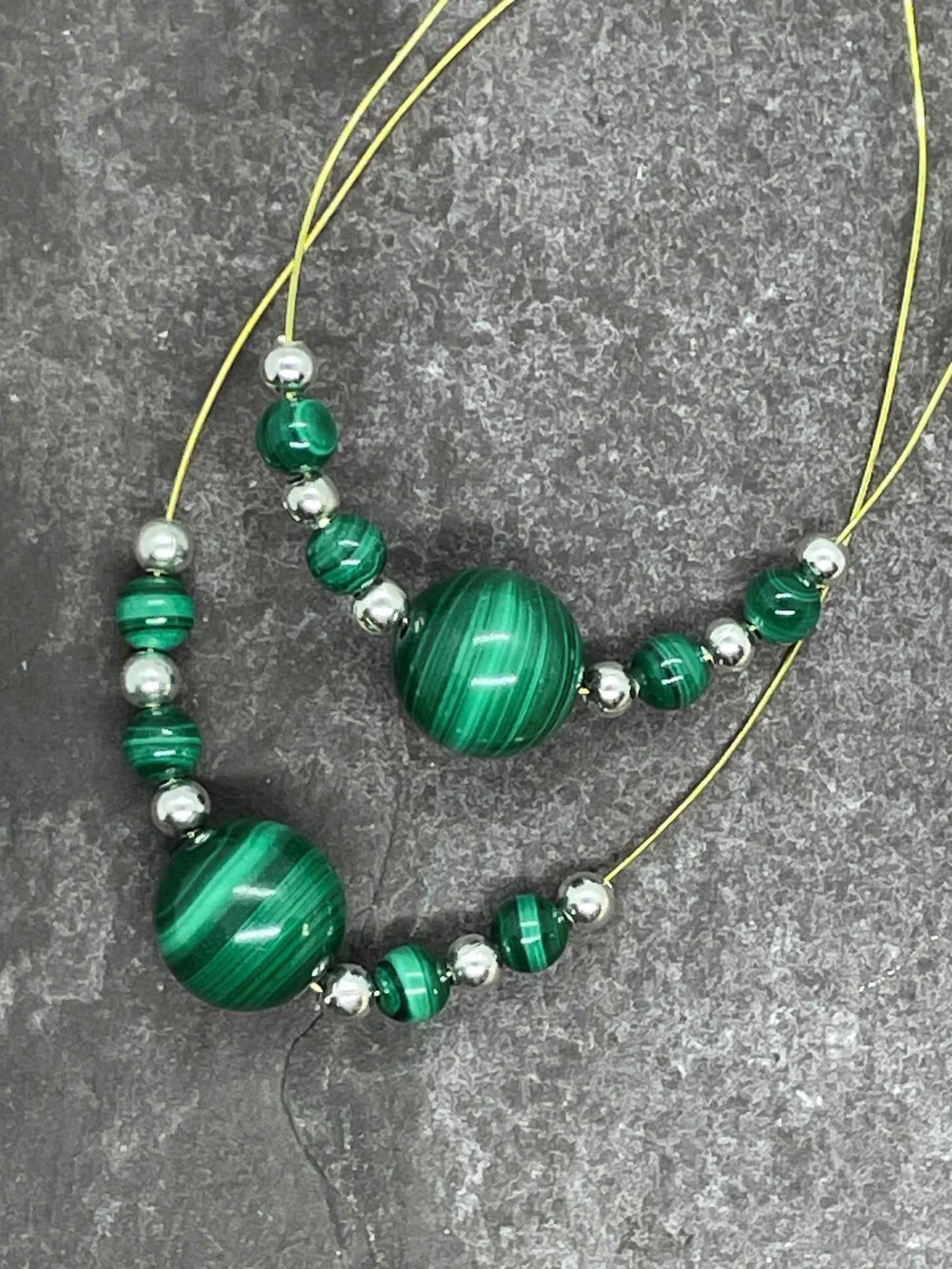 Pair of Malachite spangles