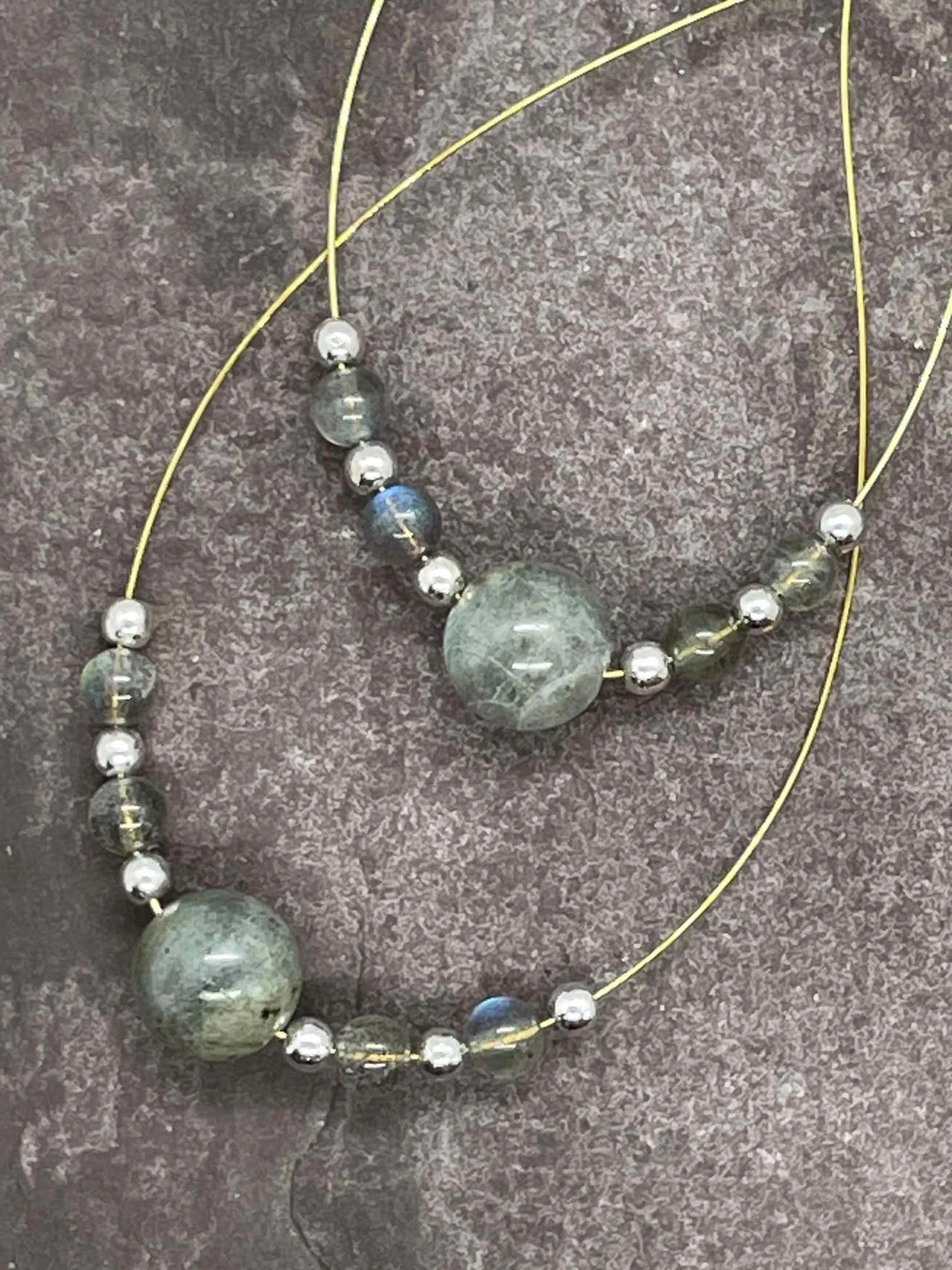 A Pair of Labradorite Spangles