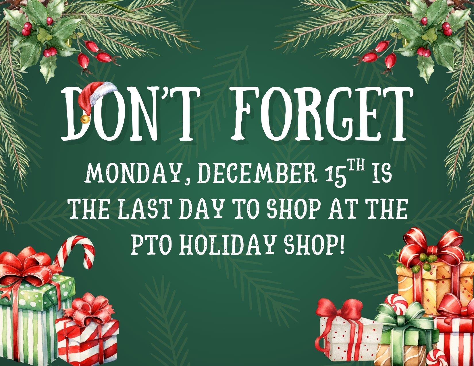 Don’t Forget!