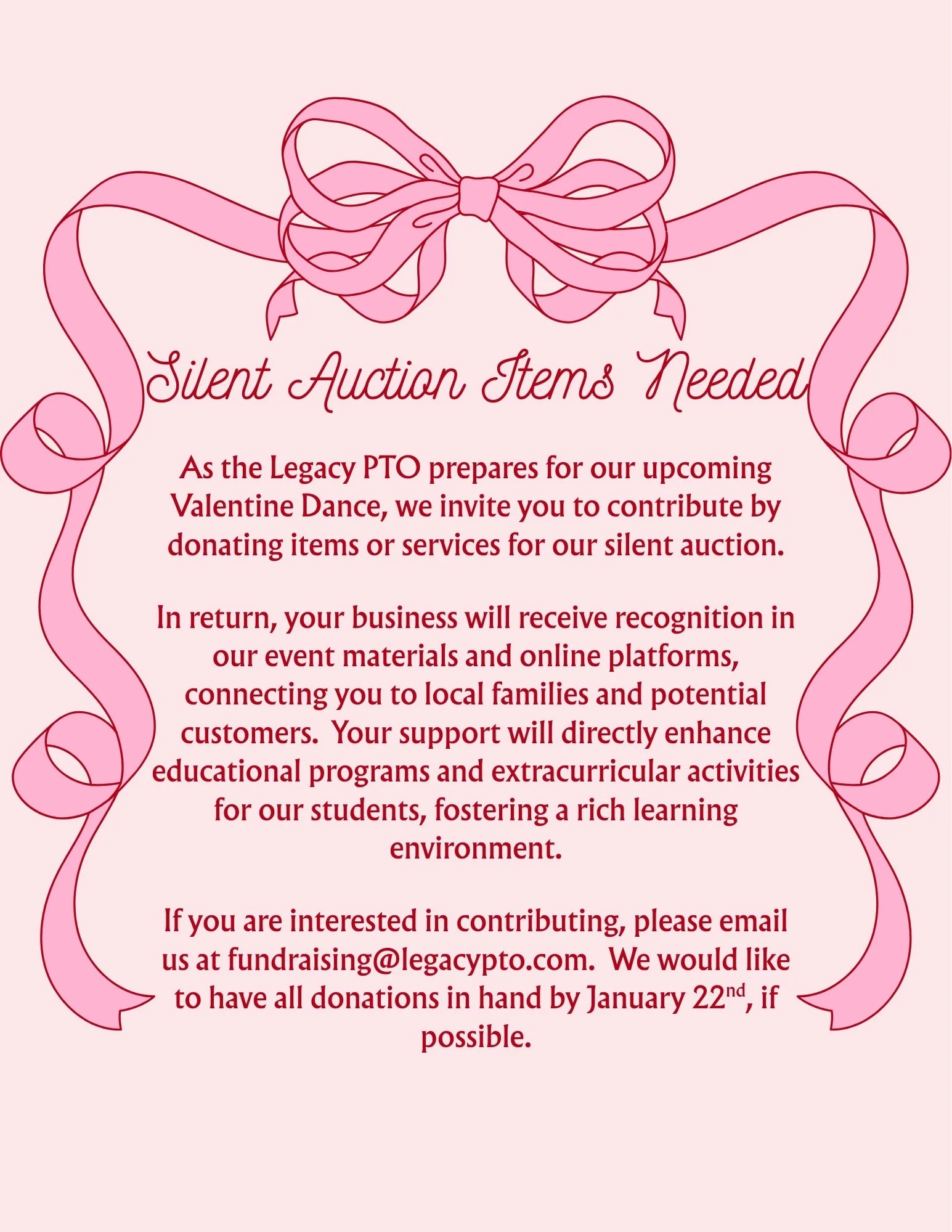 Silent Auction Needs