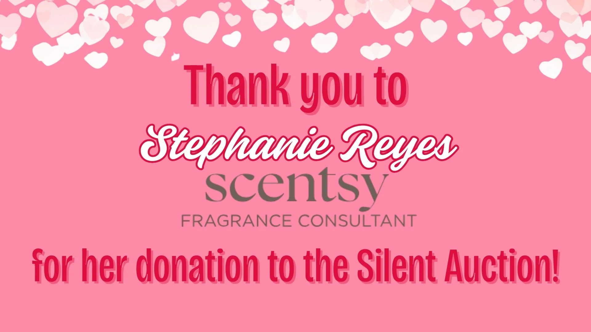 Thank You, Stephanie Reyes!