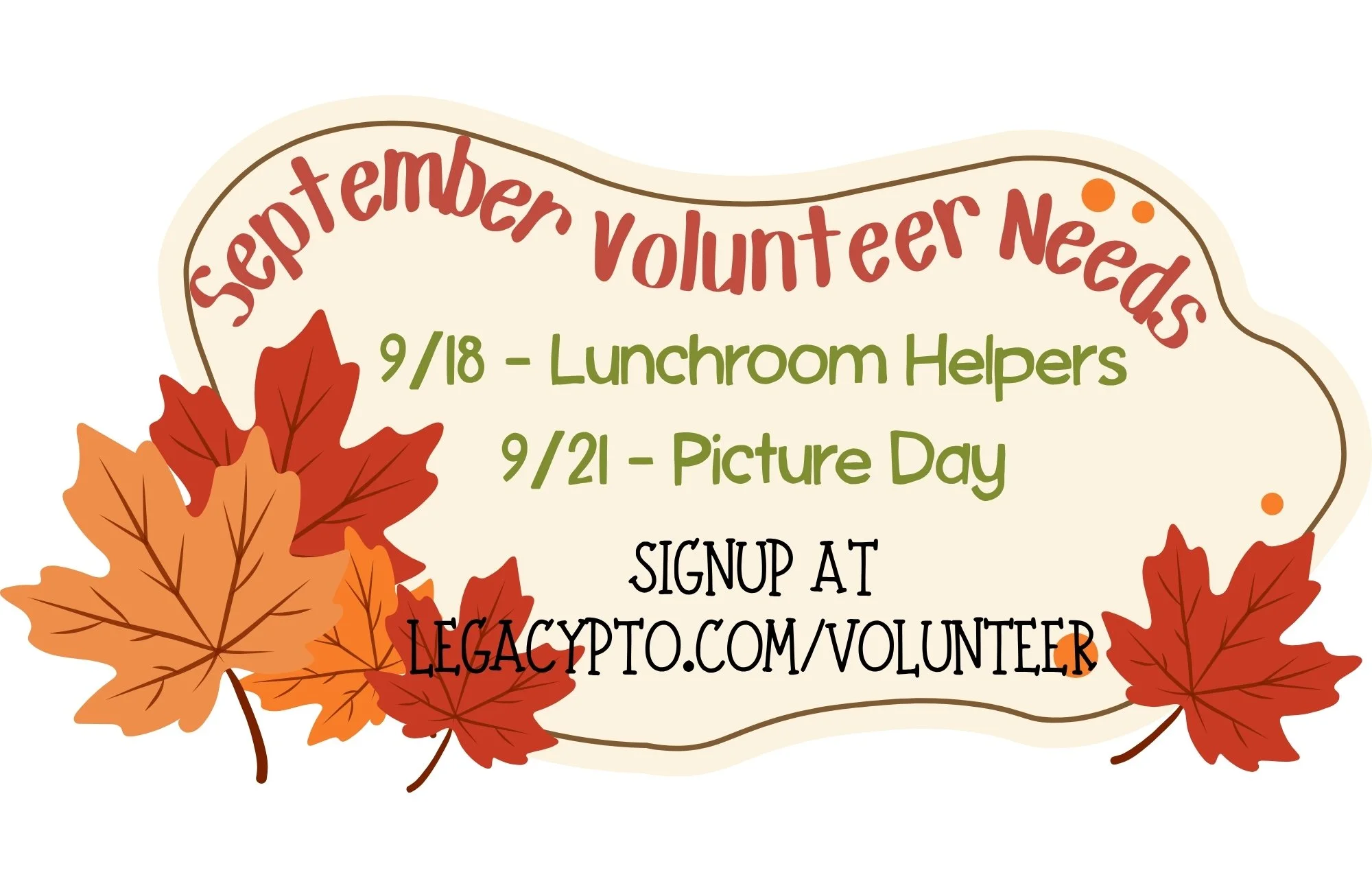 September Volunteer Opportunities