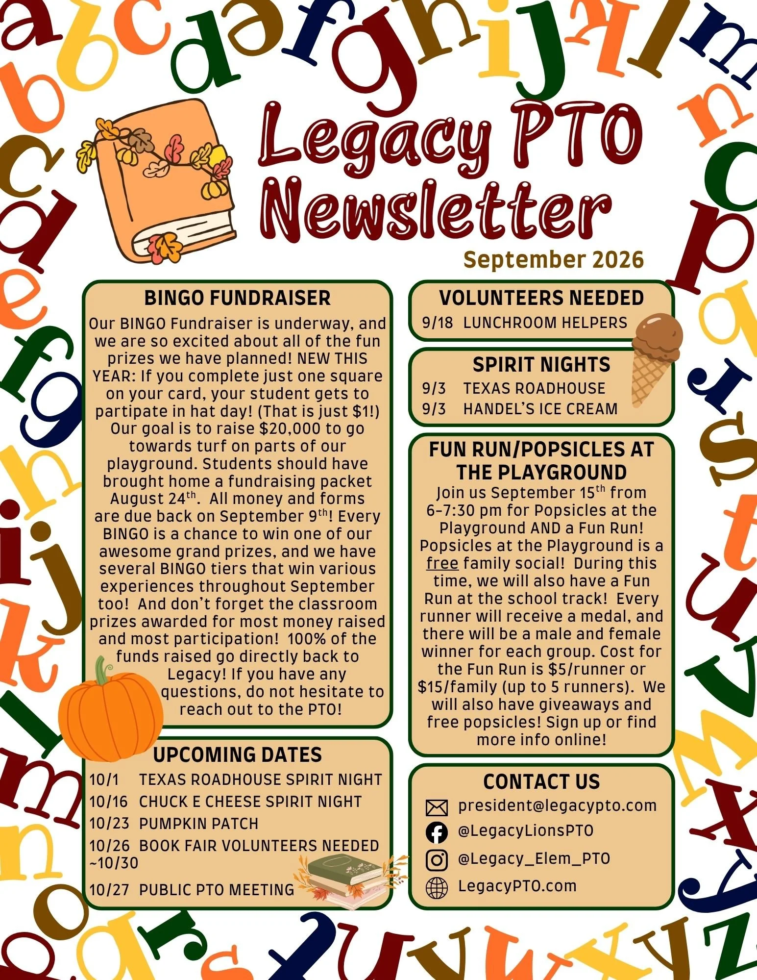 September 2026 Newsletter