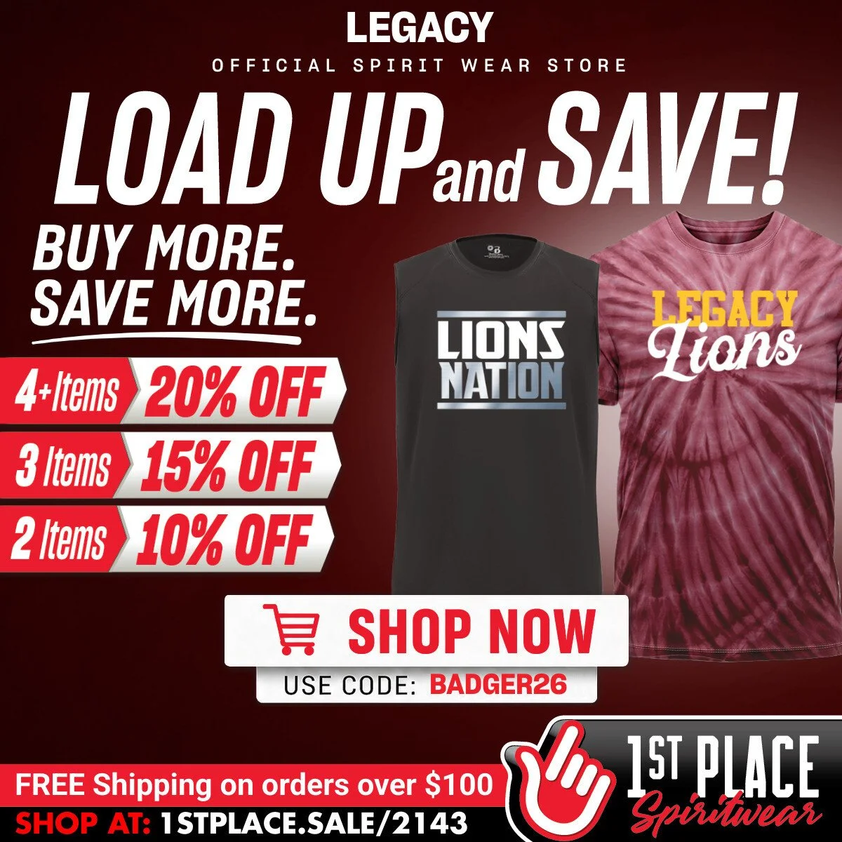 End of Year Spiritwear Sale