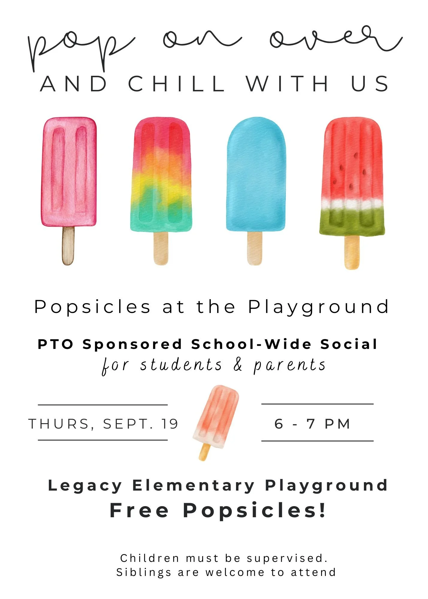 Popsicles at the Playground — Legacy Elementary School PTO
