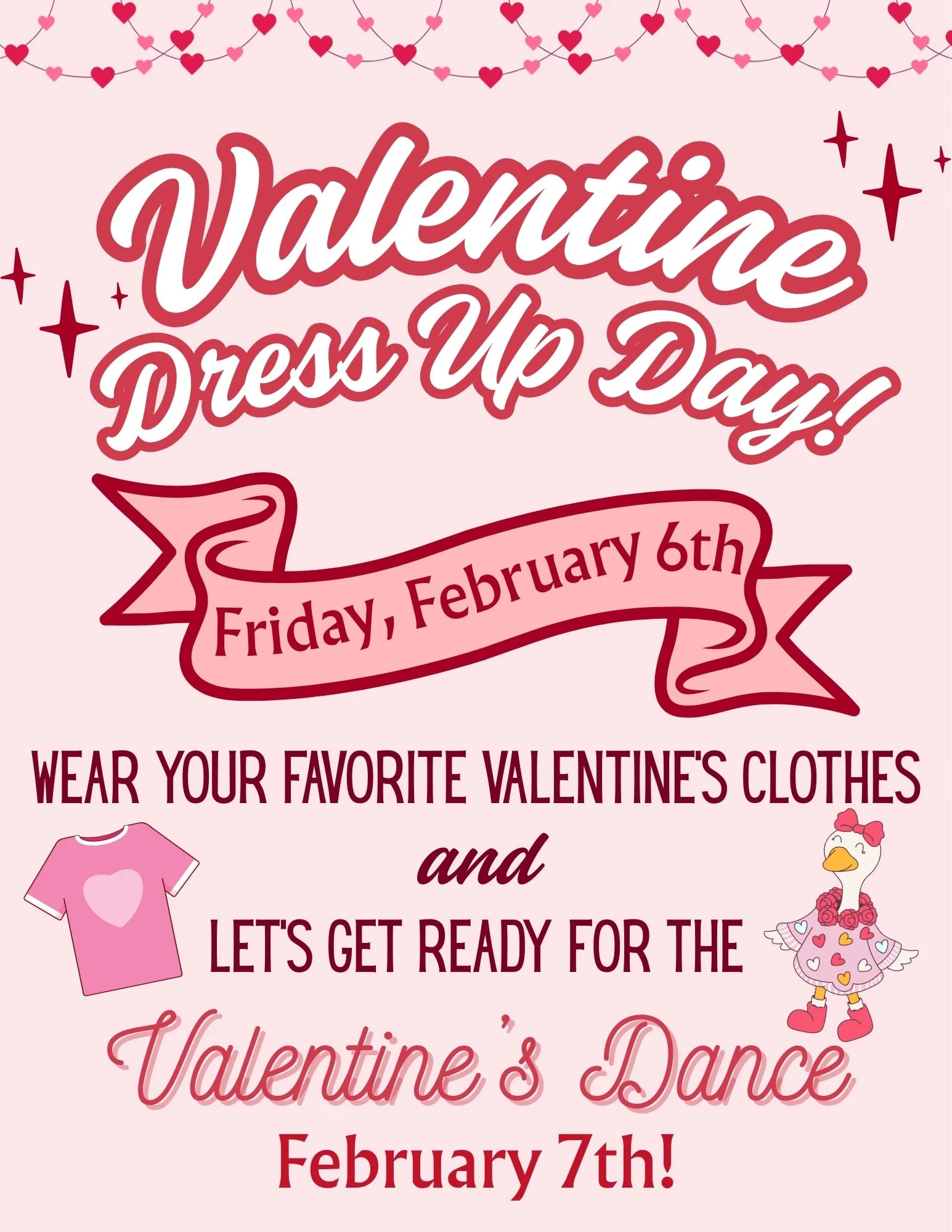 Valentine’s Dress Up Day Tomorrow!