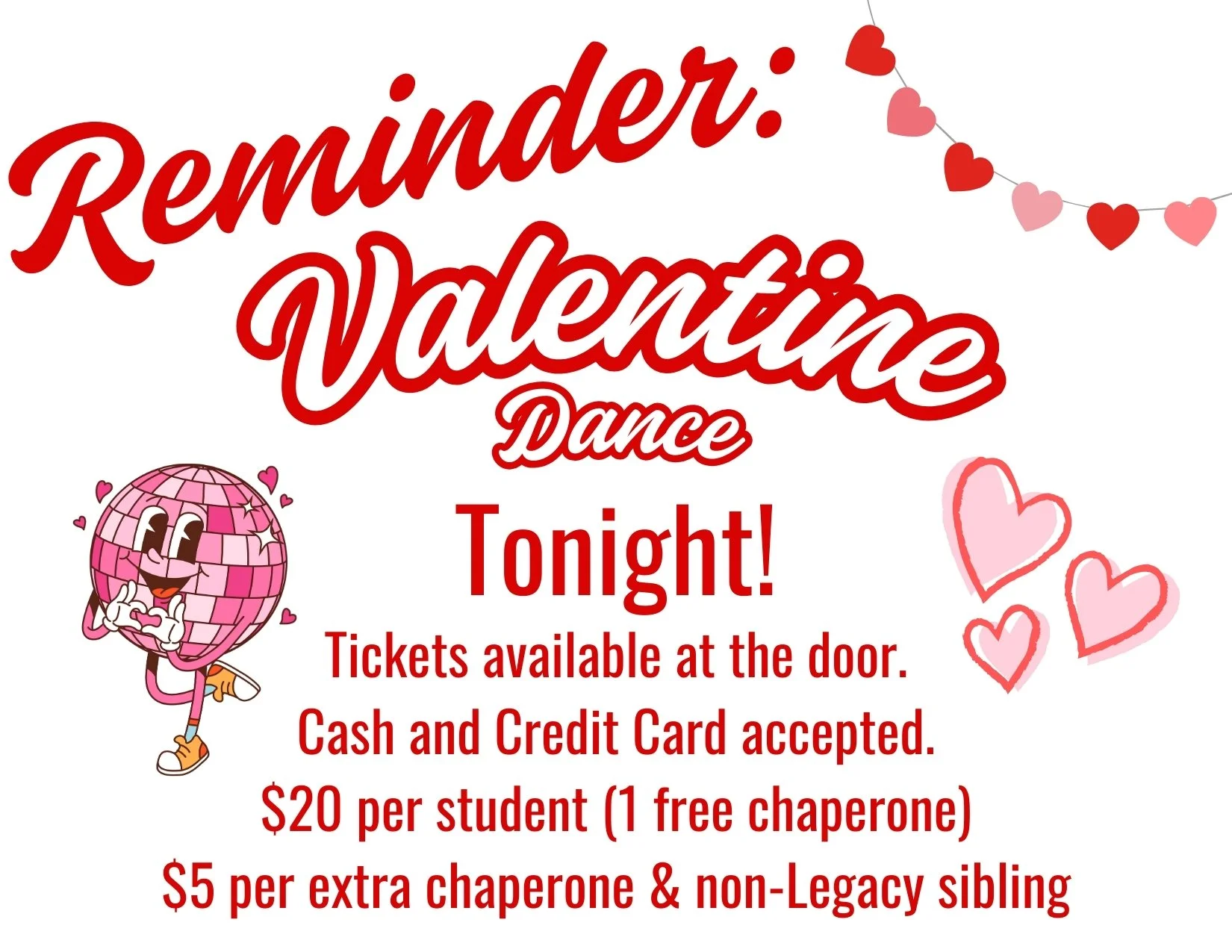 Valentine Dance Tonight!