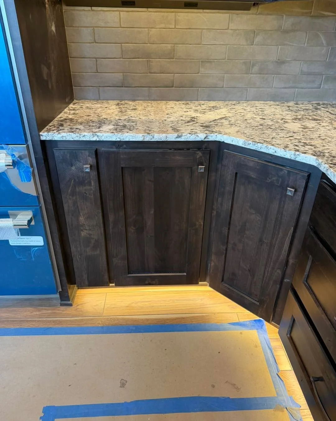 A hidden detail that makes all the difference.

This custom butler&rsquo;s closet by Cabinetree was built with both storage and function in mind, featuring rich wood cabinetry, a spacious countertop layout, and a mixer lift that keeps heavier applian