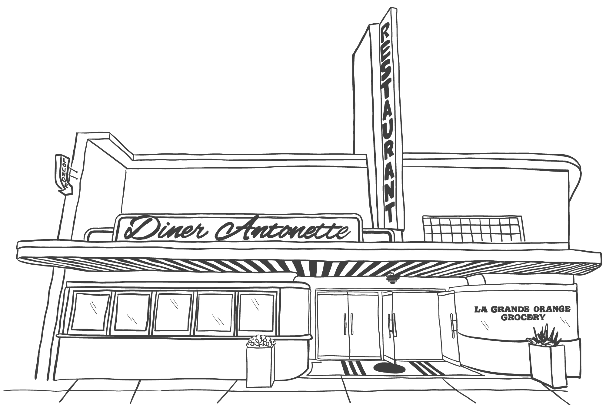 Diner Antonette building