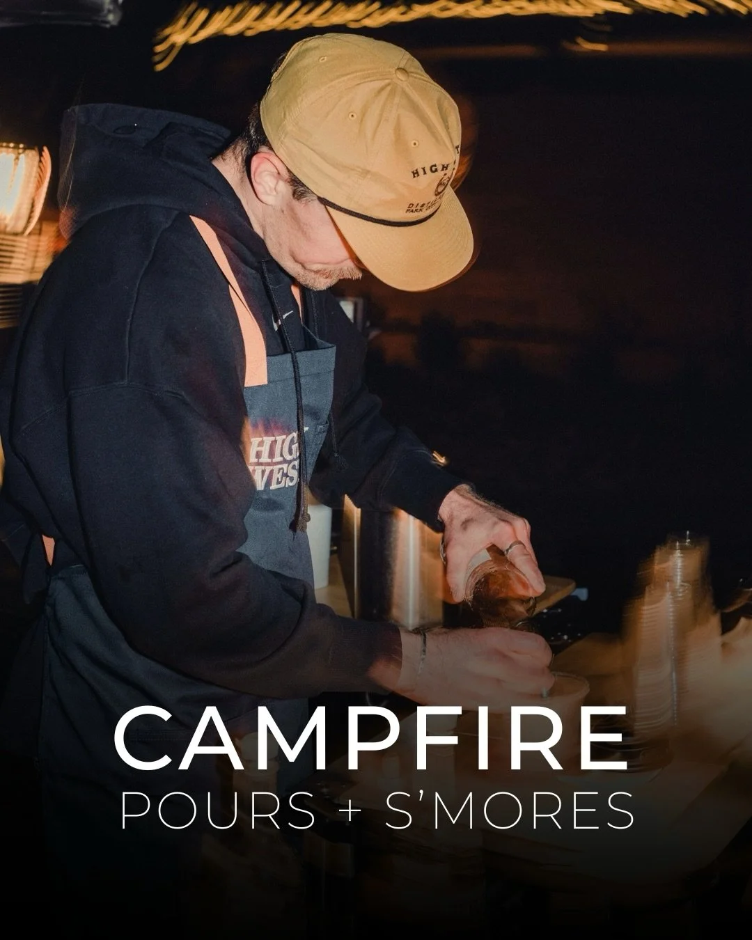 Well take s&rsquo;more.

The secret to a proper campfire? Local spirits and a deluxe s&rsquo;mores bar. We&rsquo;re leaning into the nostalgia of the roast and adding a little @drinkhighwest flair to the mix.

Will you be joining us around the fire?
