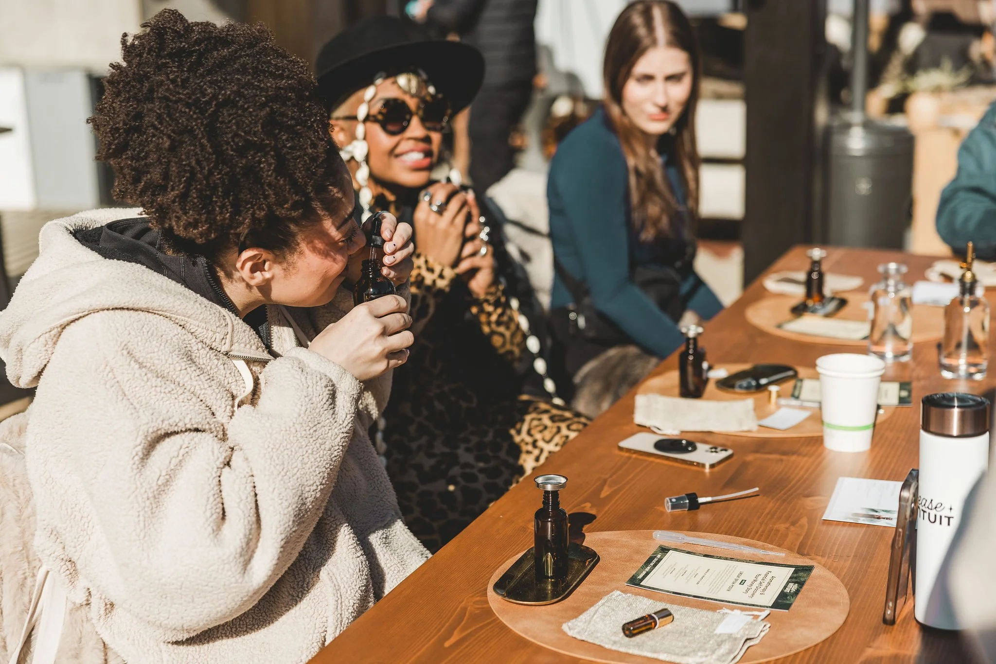 Clean fragrance blending workshop for corporate offsite