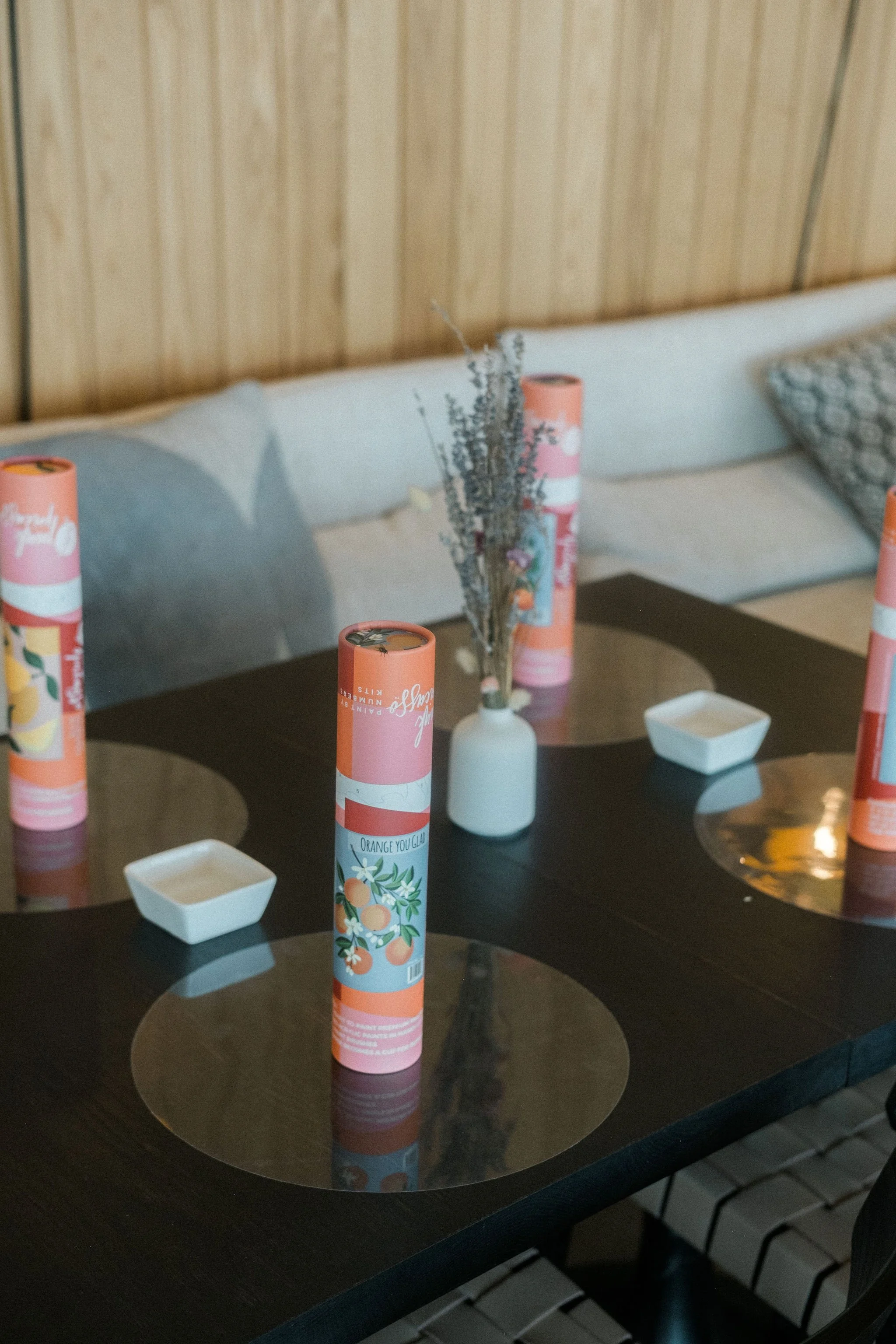 Table Set up for group painting workshop