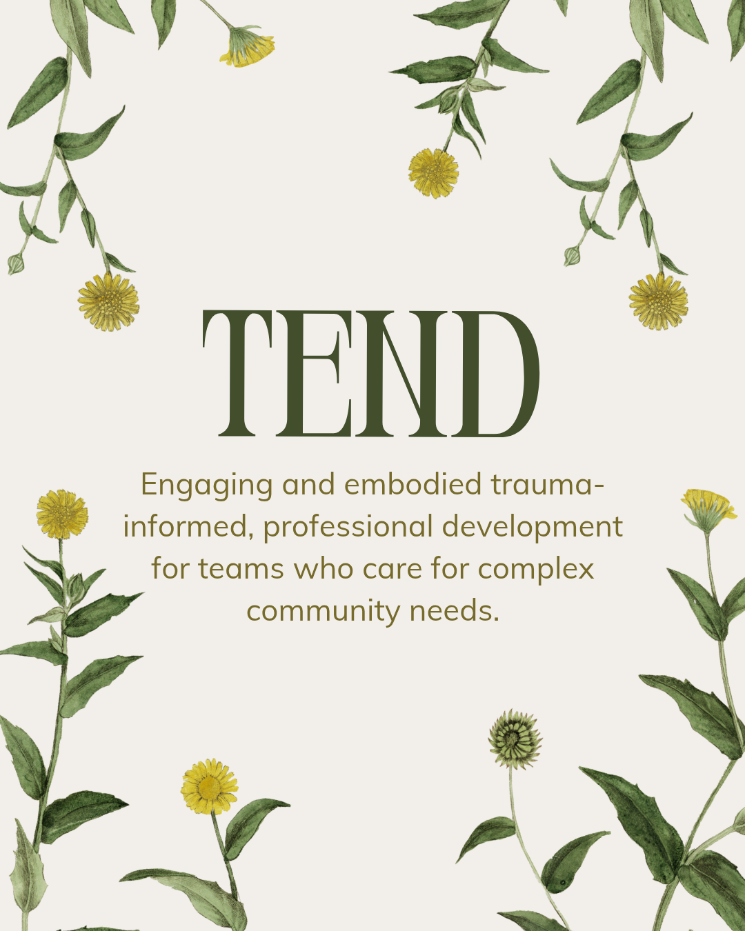 training logo and description